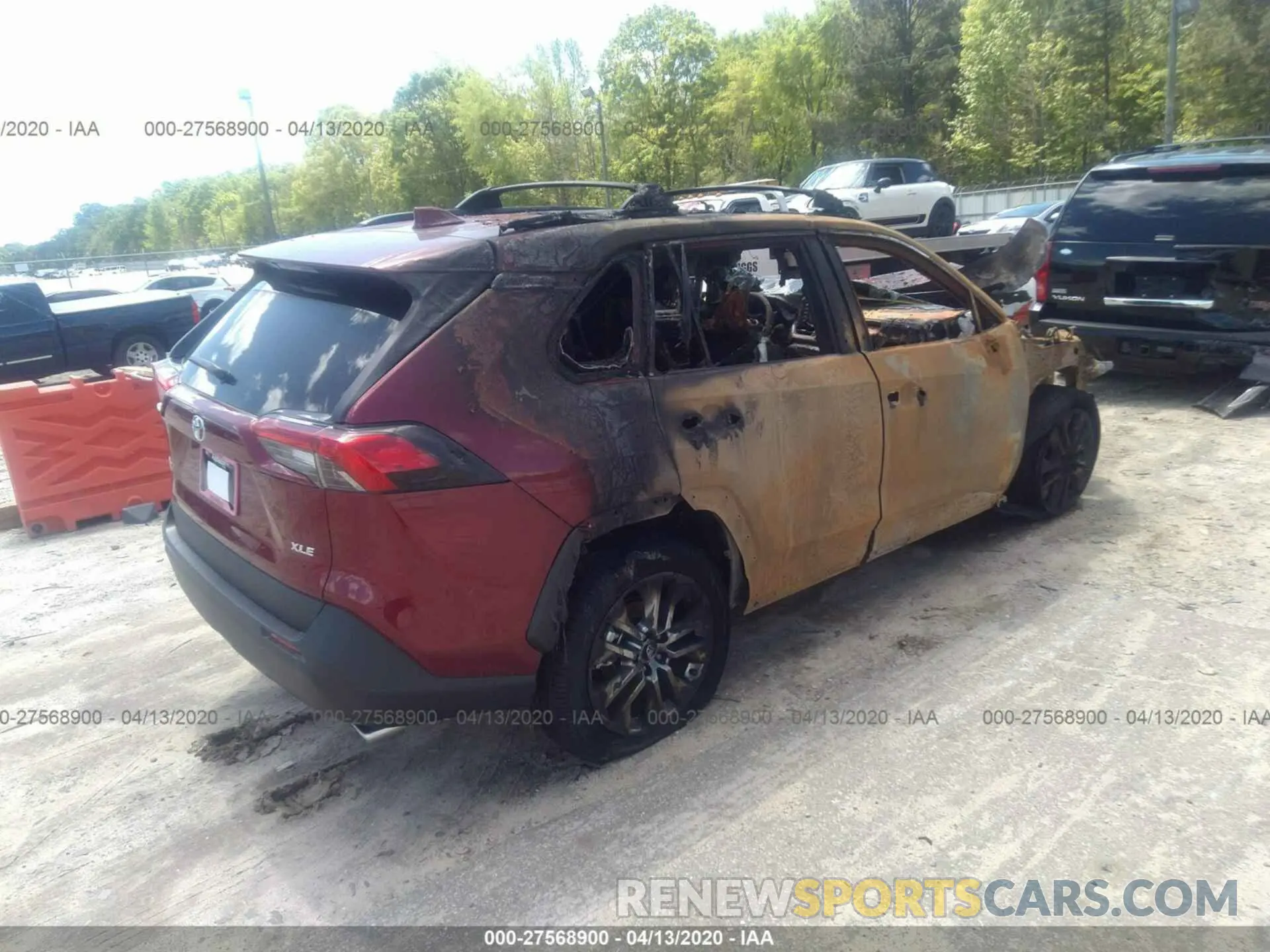 4 fotografías del automóvil dañado 2T3C1RFV7LC041941 TOYOTA RAV4 2020