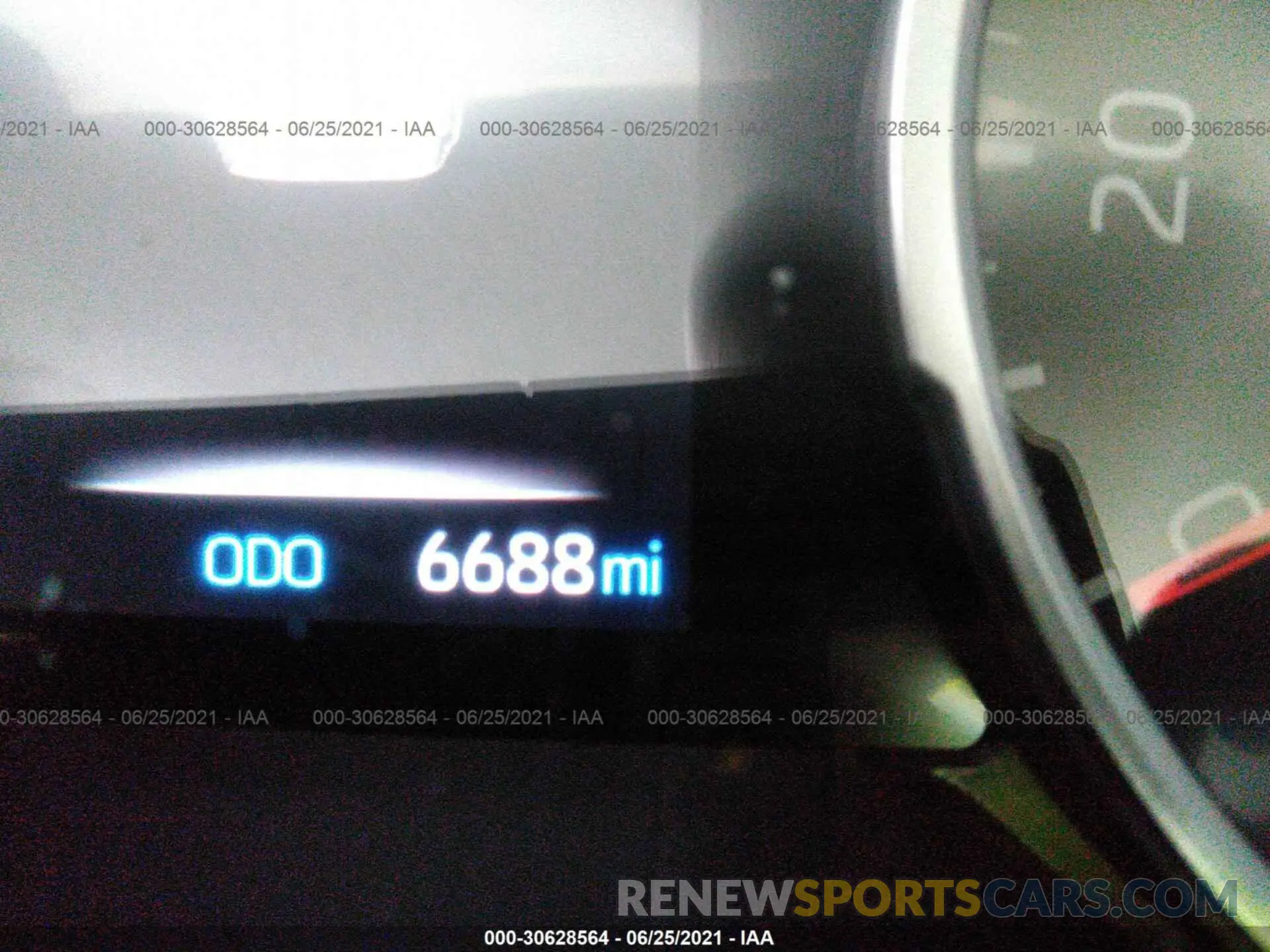 7 fotografías del automóvil dañado 2T3C1RFVXLW083907 TOYOTA RAV4 2020