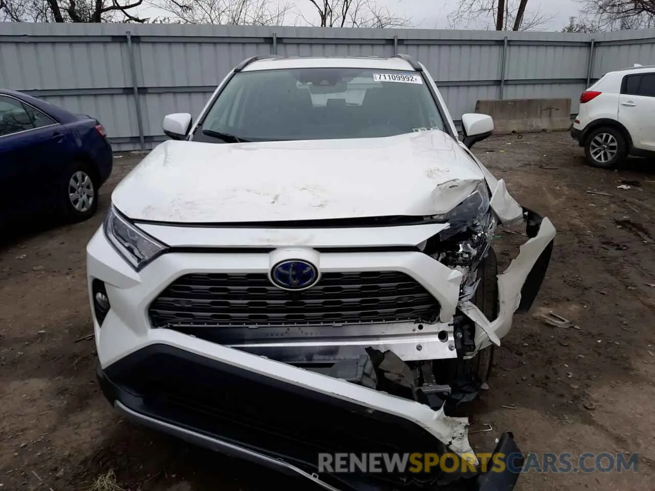 5 fotografías del automóvil dañado 2T3DWRFV2LW057260 TOYOTA RAV4 2020