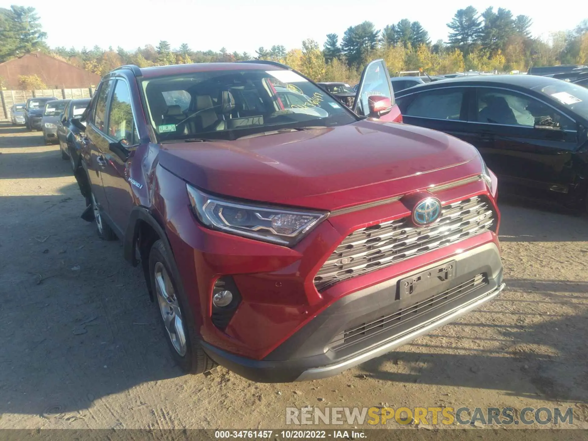 1 fotografías del automóvil dañado 2T3DWRFVXLW066353 TOYOTA RAV4 2020