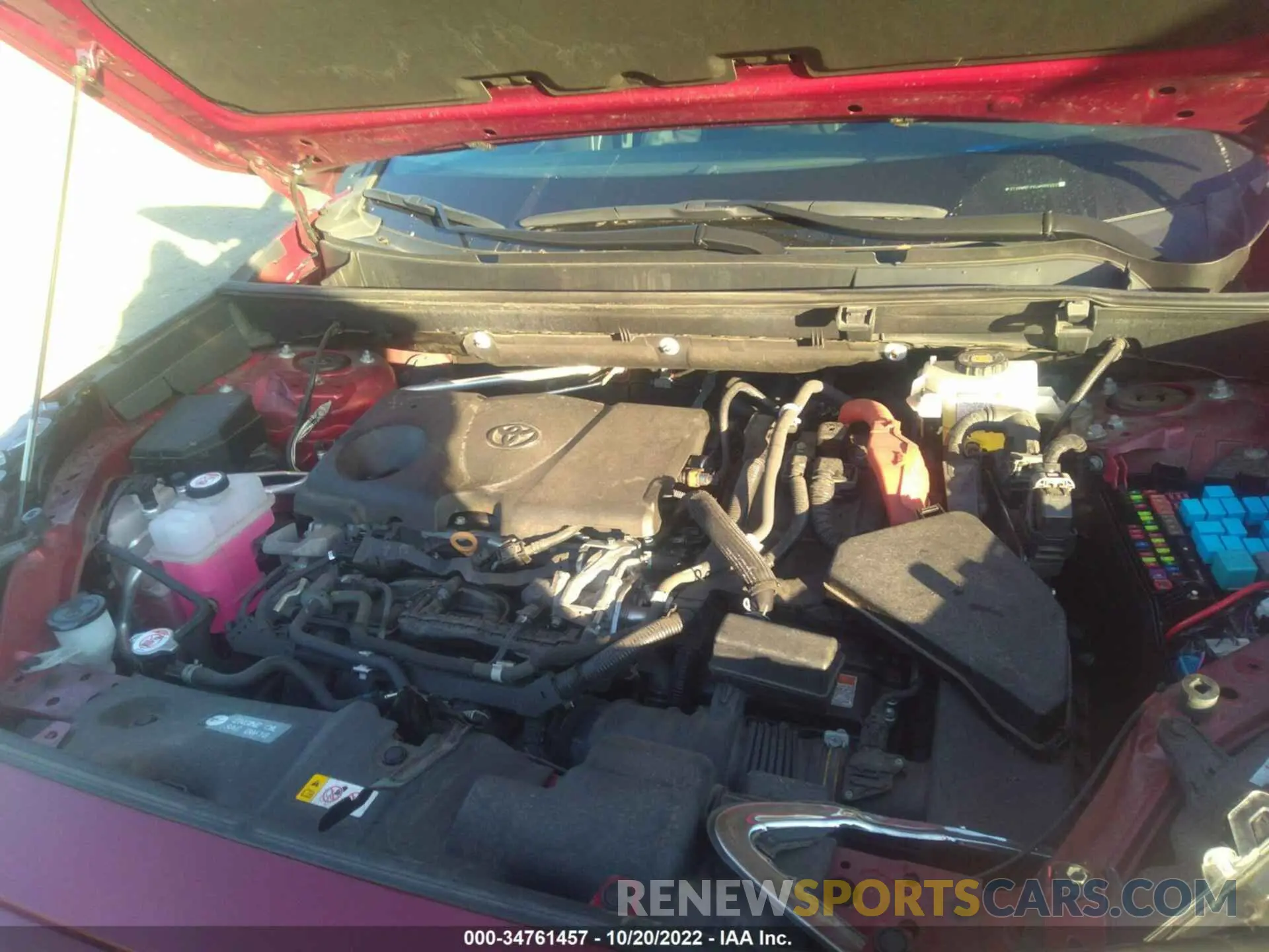 10 fotografías del automóvil dañado 2T3DWRFVXLW066353 TOYOTA RAV4 2020