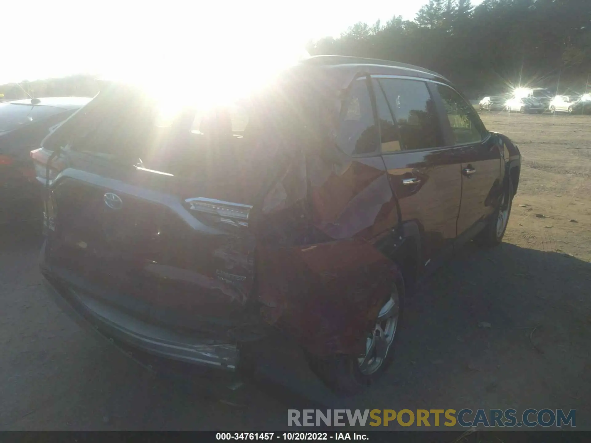 4 fotografías del automóvil dañado 2T3DWRFVXLW066353 TOYOTA RAV4 2020