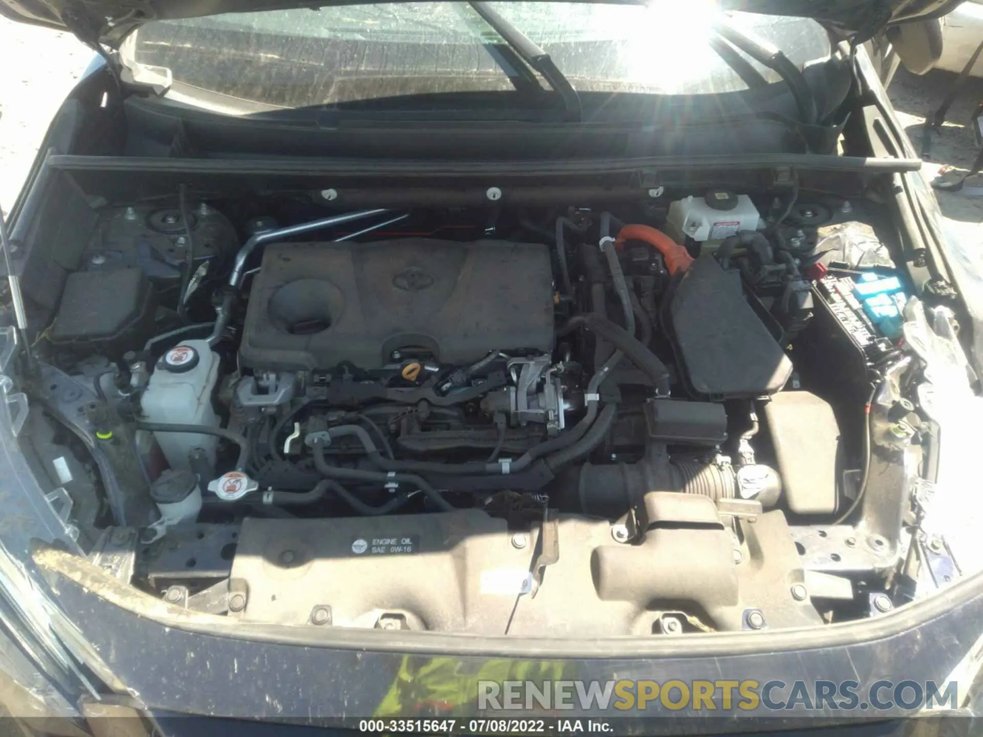 10 fotografías del automóvil dañado 2T3E6RFV5LW001401 TOYOTA RAV4 2020