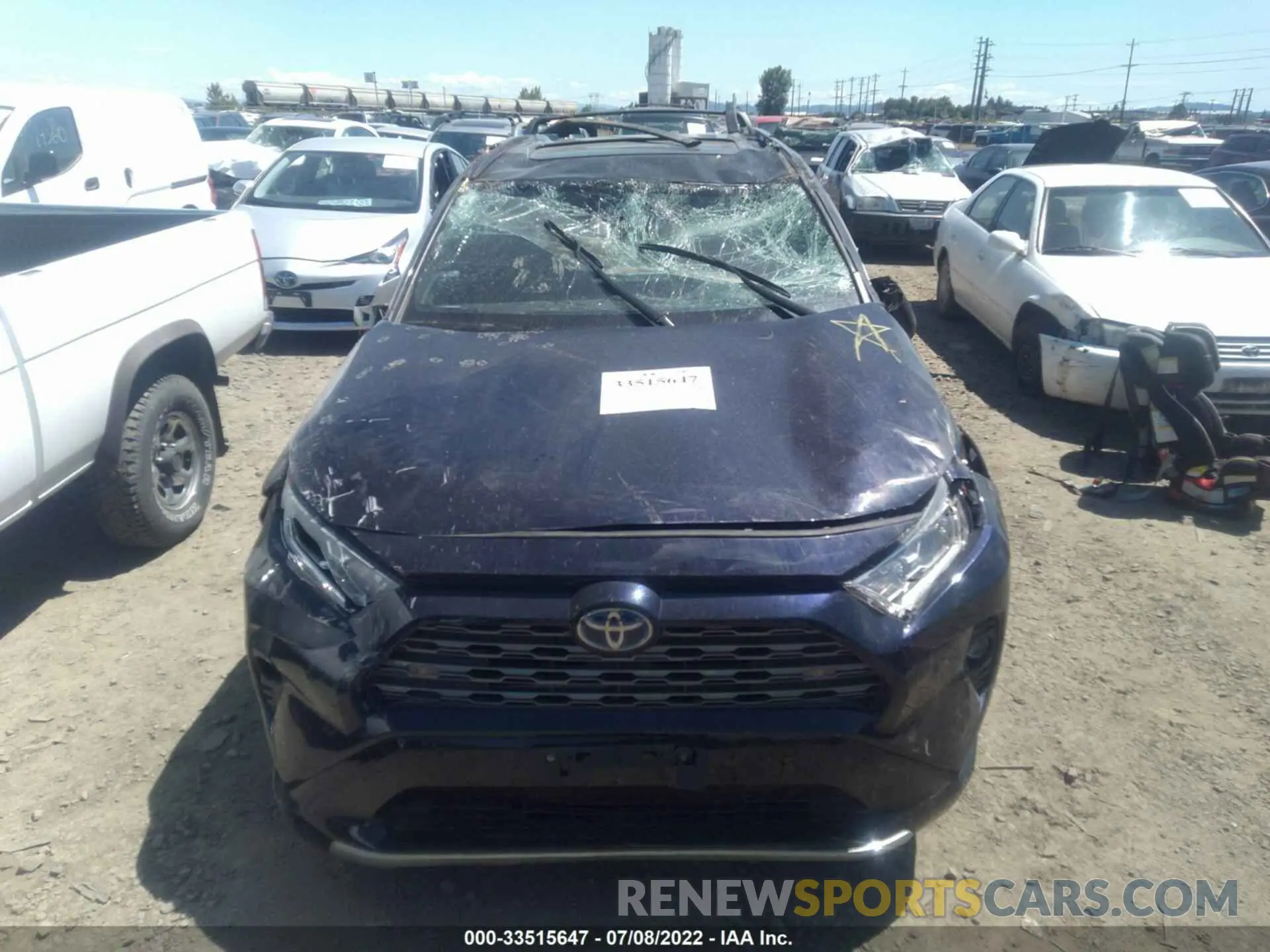 6 fotografías del automóvil dañado 2T3E6RFV5LW001401 TOYOTA RAV4 2020