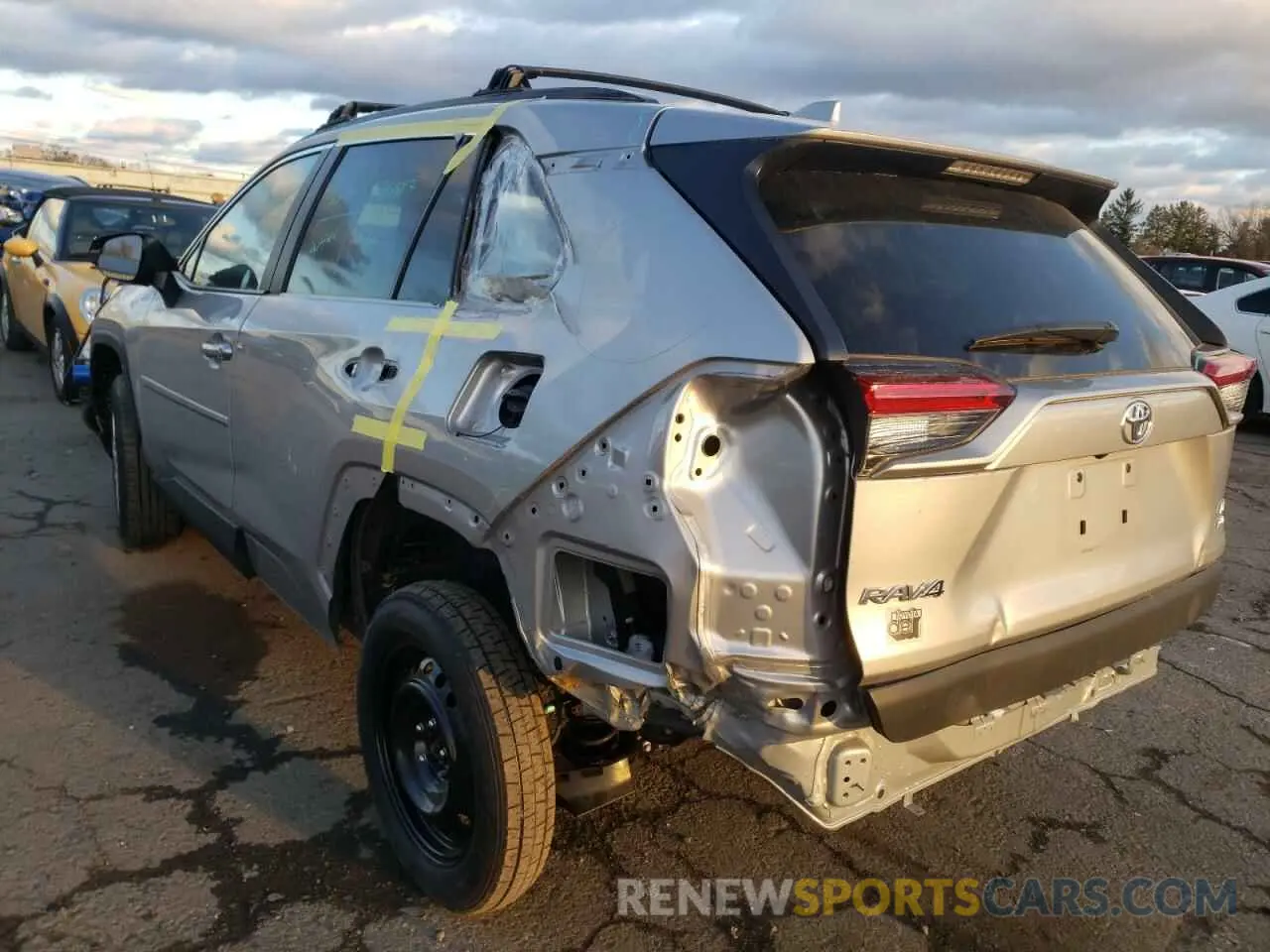 3 fotografías del automóvil dañado 2T3F1RFV1LW114376 TOYOTA RAV4 2020
