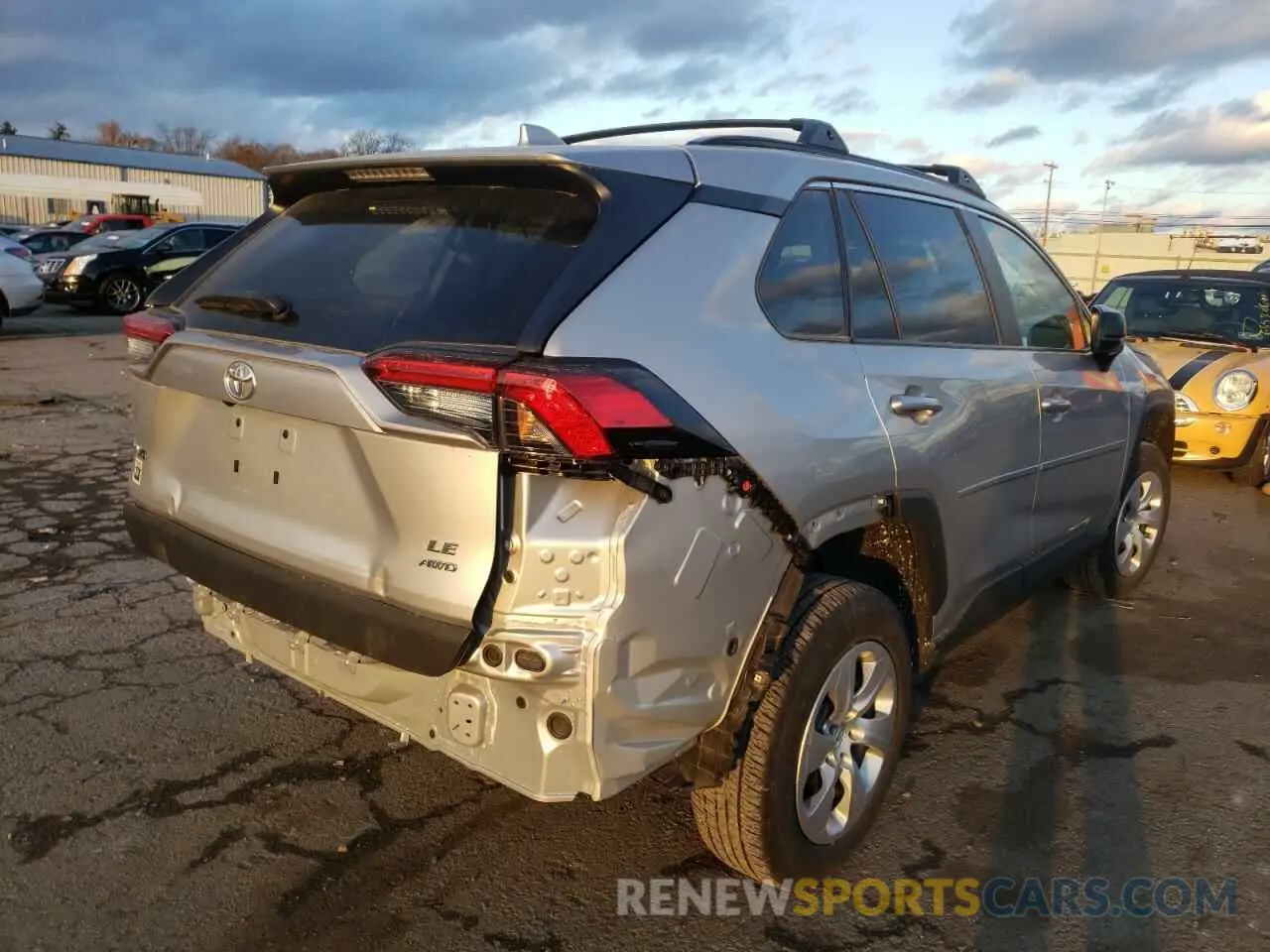 4 fotografías del automóvil dañado 2T3F1RFV1LW114376 TOYOTA RAV4 2020