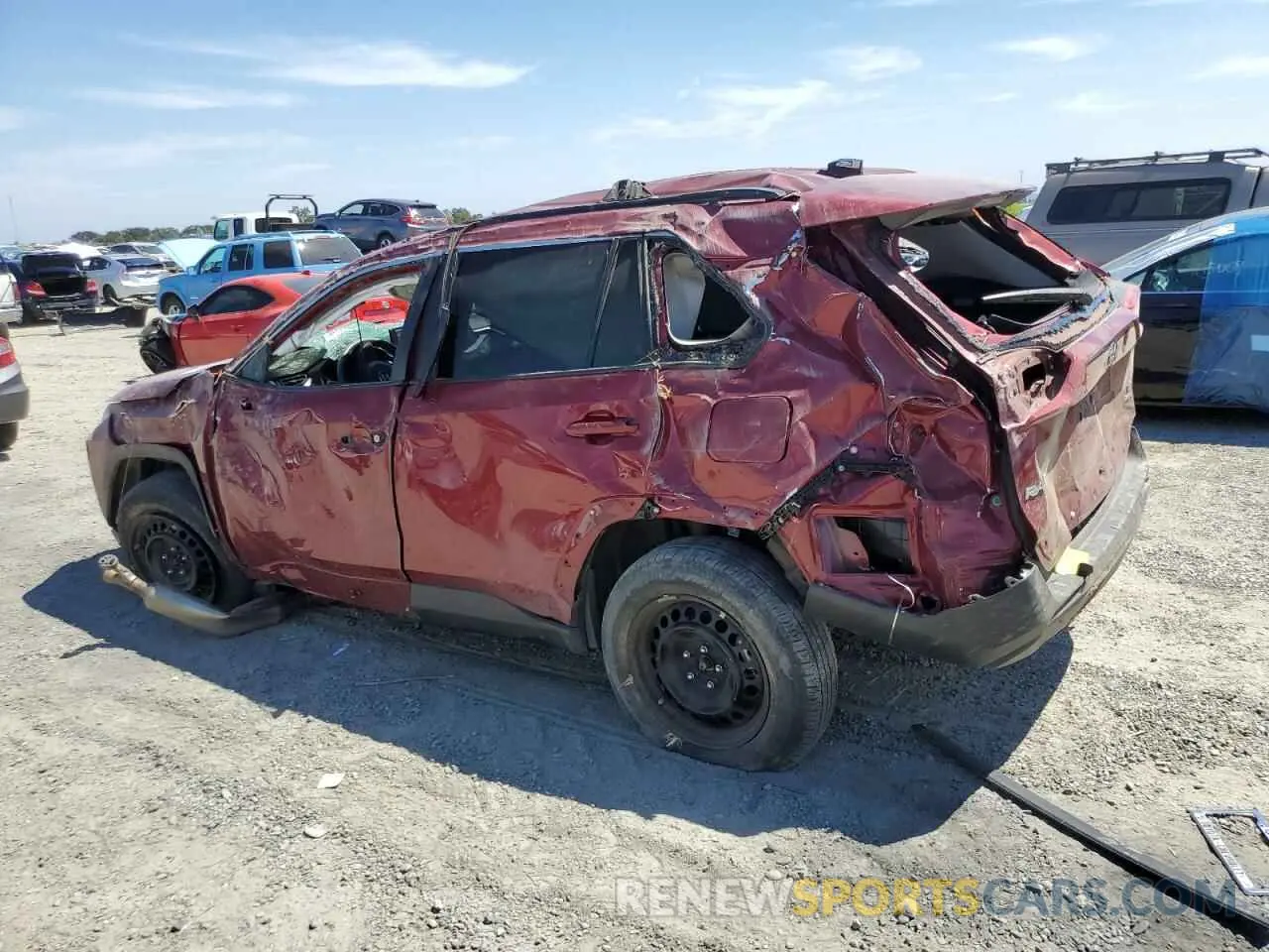 2 fotografías del automóvil dañado 2T3F1RFV1LW123398 TOYOTA RAV4 2020