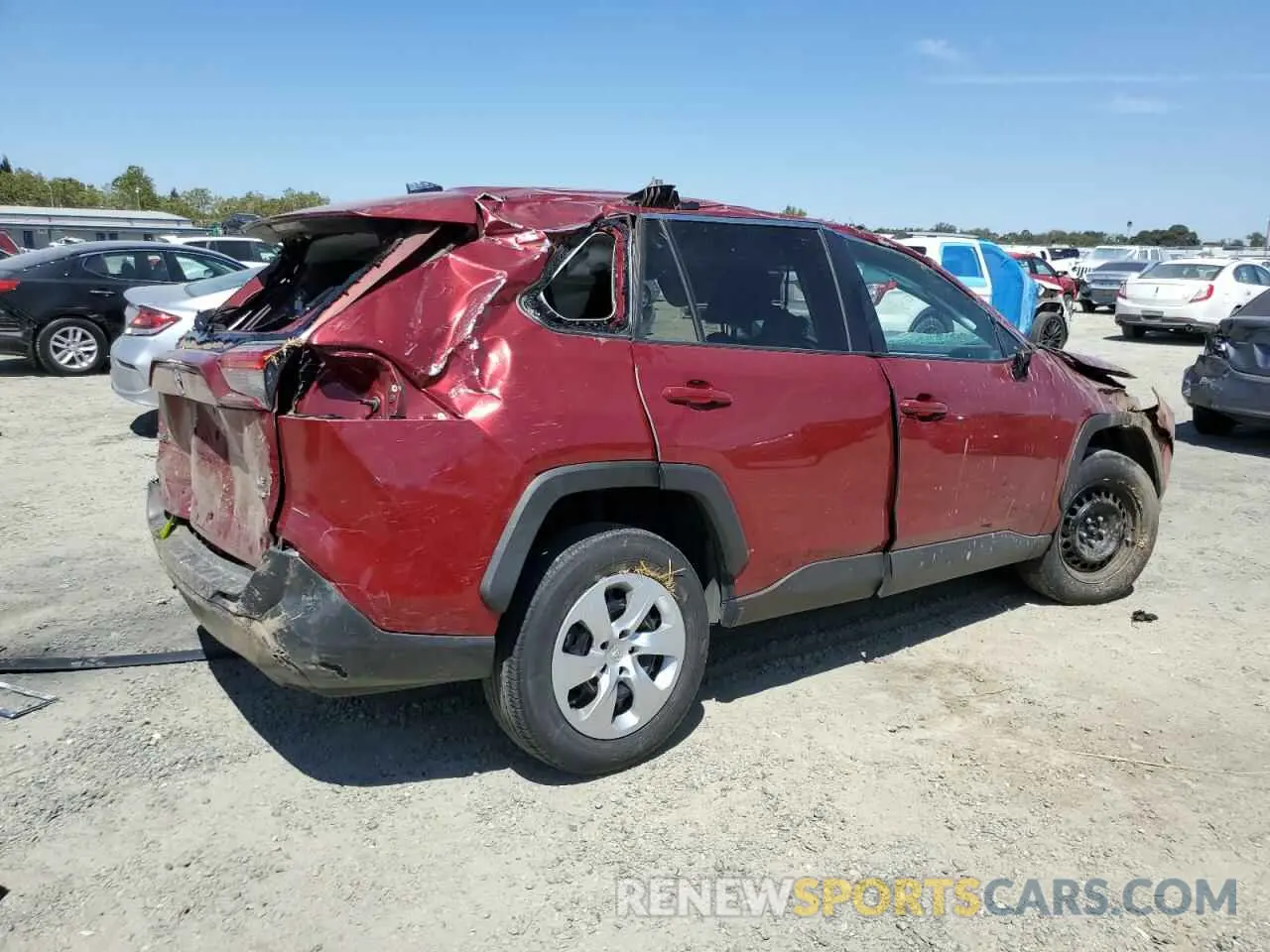 3 fotografías del automóvil dañado 2T3F1RFV1LW123398 TOYOTA RAV4 2020