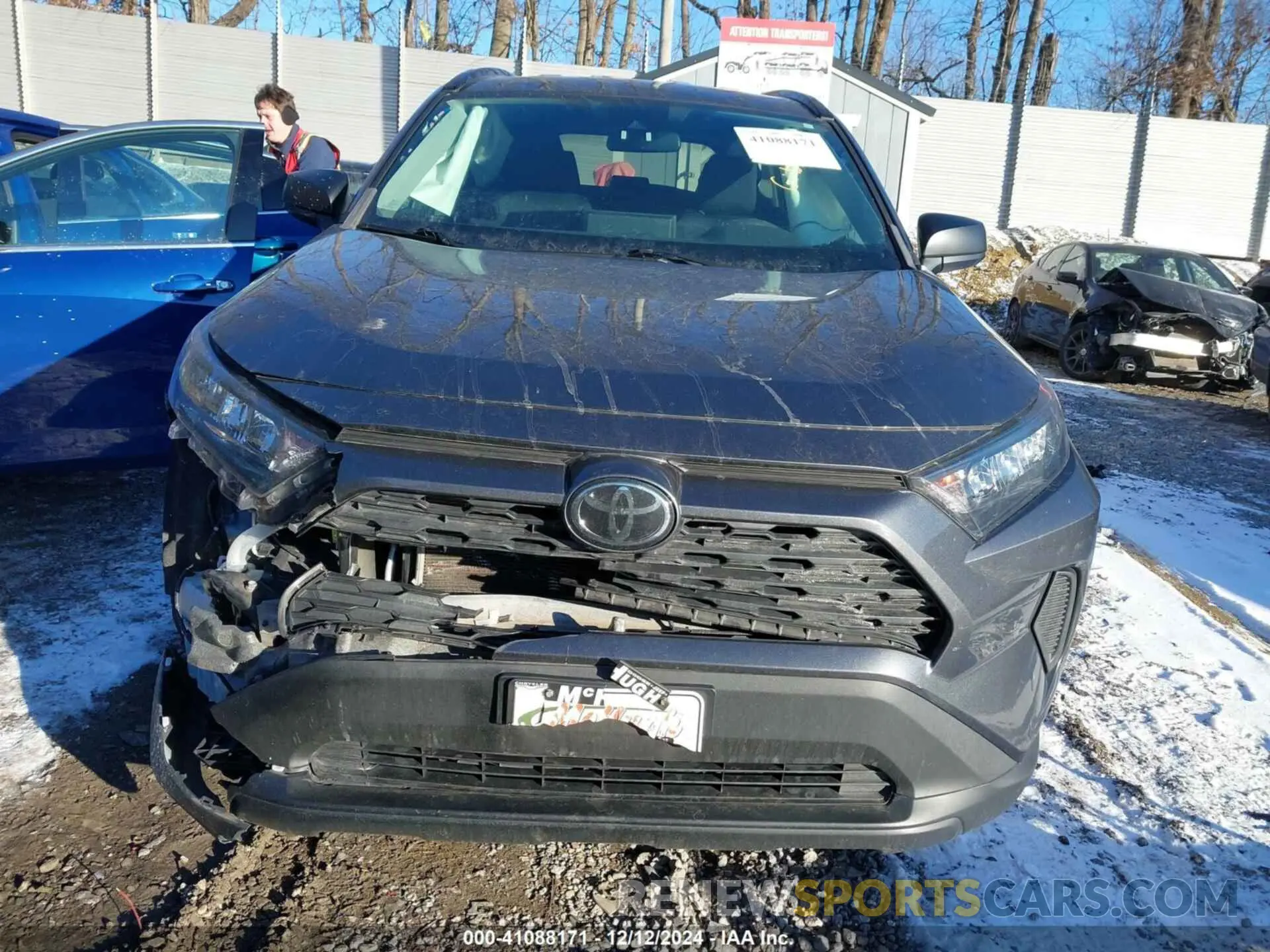 12 fotografías del automóvil dañado 2T3F1RFV3LC106703 TOYOTA RAV4 2020