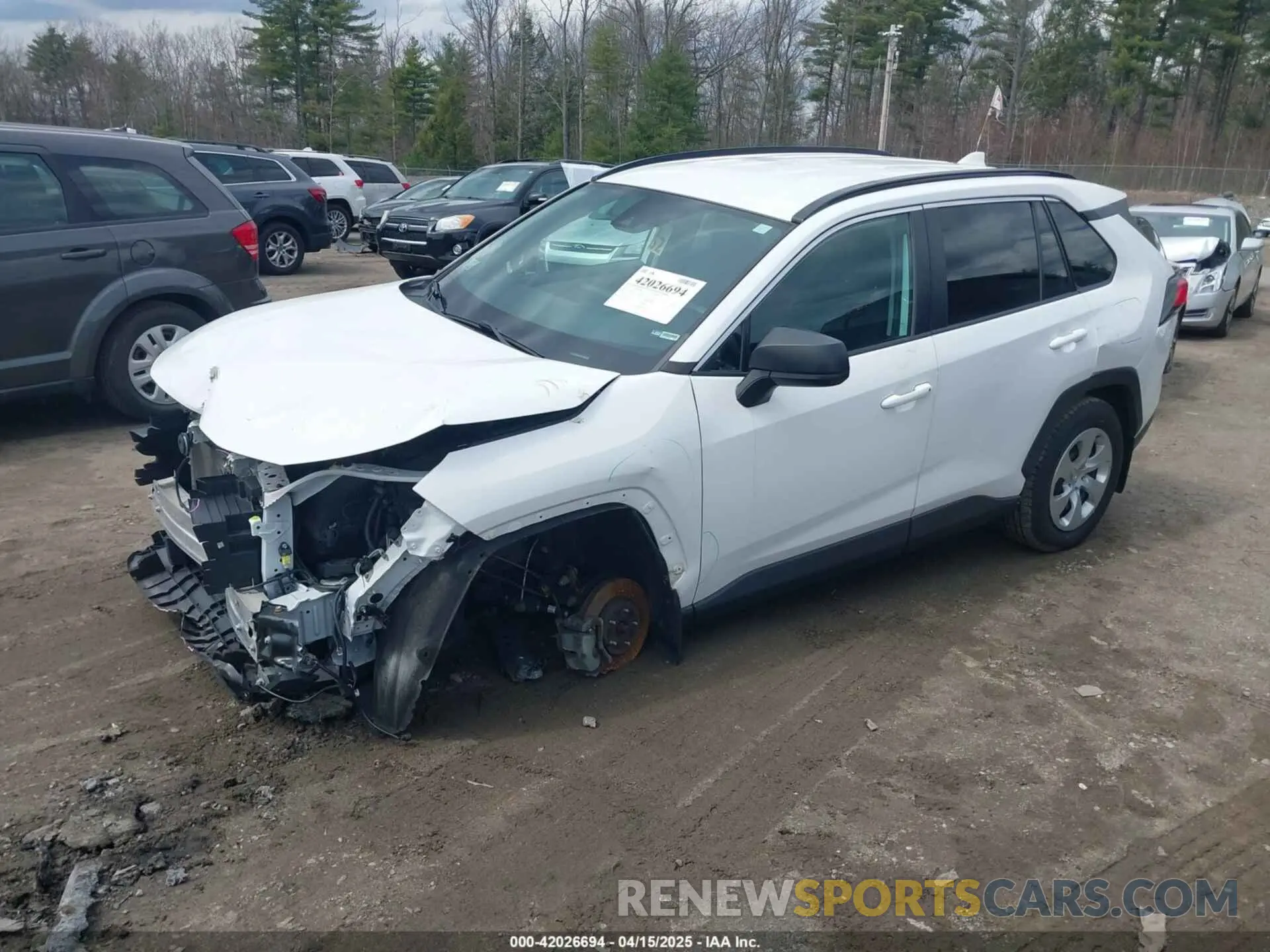 2 fotografías del automóvil dañado 2T3F1RFV3LC115255 TOYOTA RAV4 2020