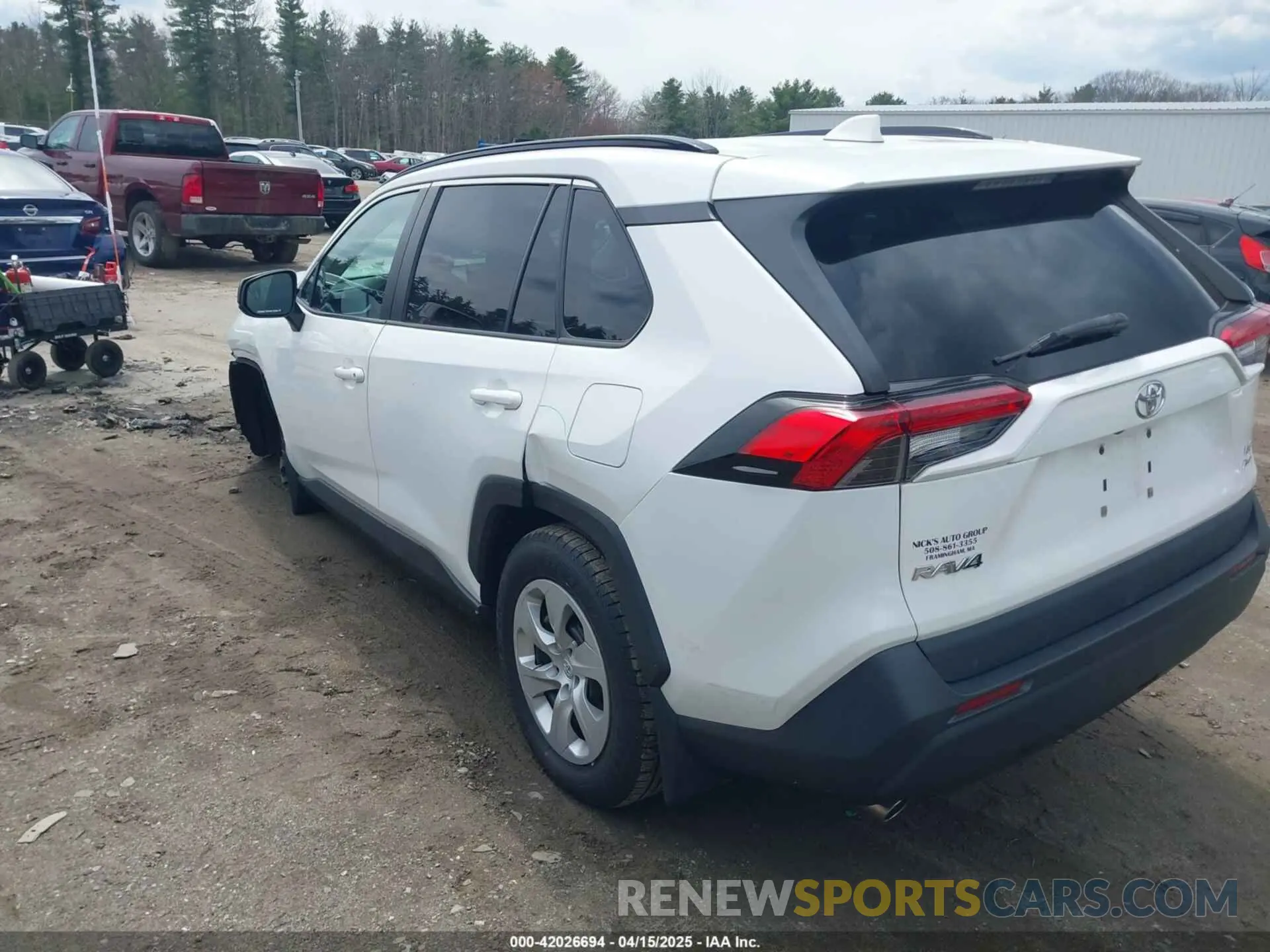 3 fotografías del automóvil dañado 2T3F1RFV3LC115255 TOYOTA RAV4 2020