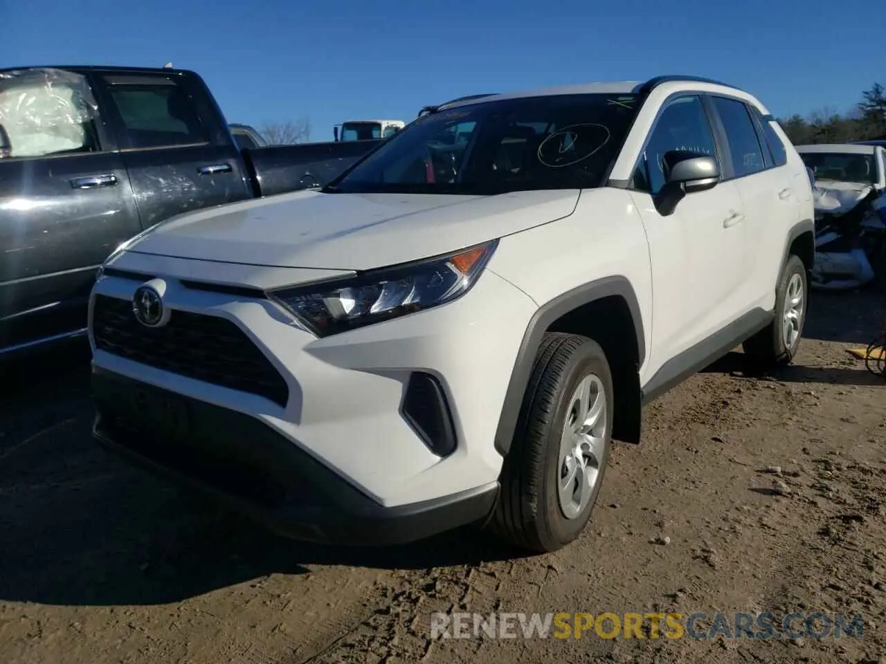 2 fotografías del automóvil dañado 2T3F1RFV3LW090338 TOYOTA RAV4 2020