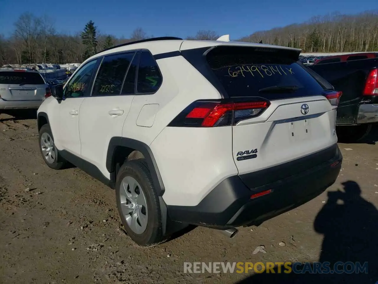 3 fotografías del automóvil dañado 2T3F1RFV3LW090338 TOYOTA RAV4 2020