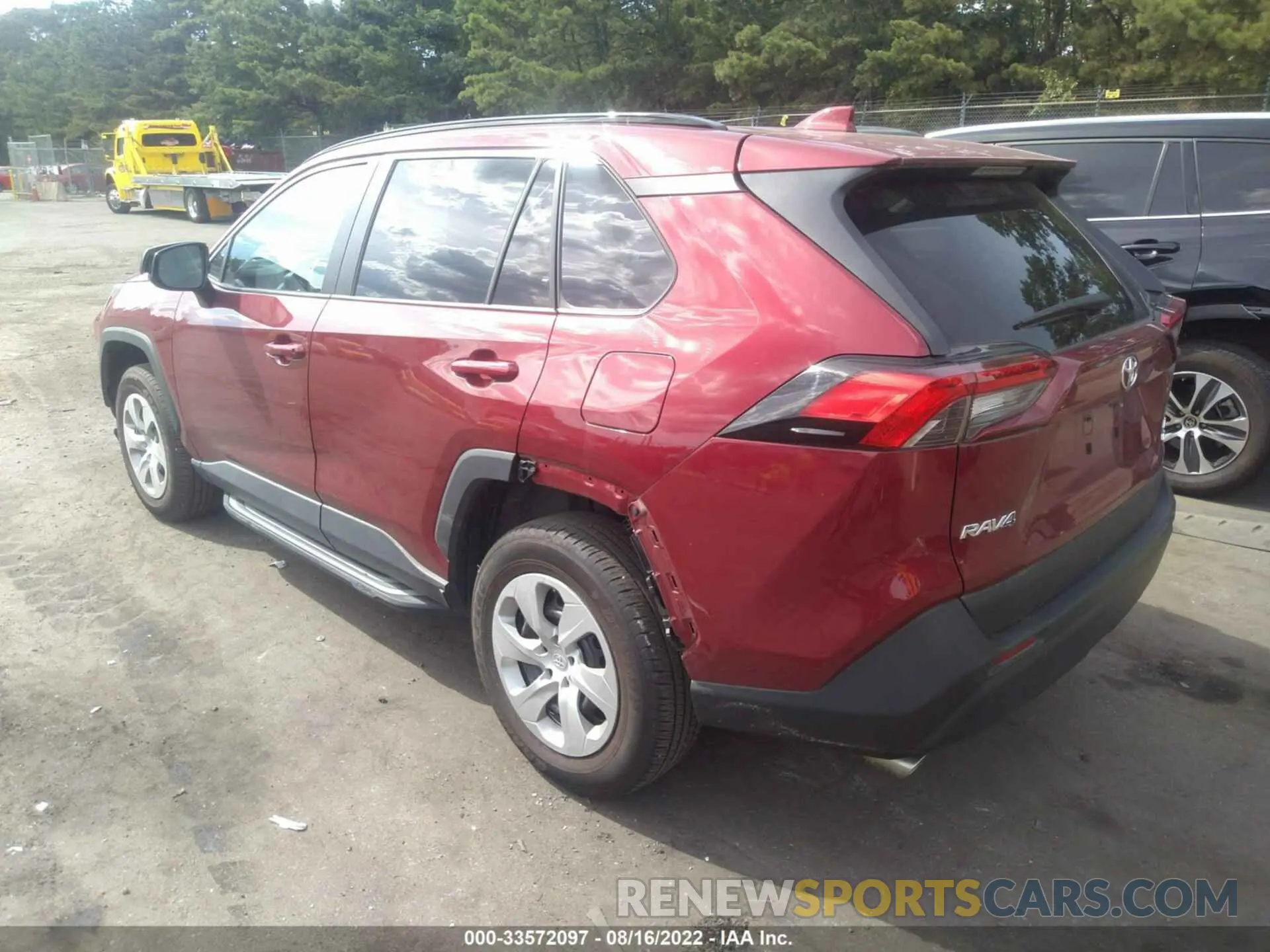 3 fotografías del automóvil dañado 2T3F1RFV3LW106361 TOYOTA RAV4 2020