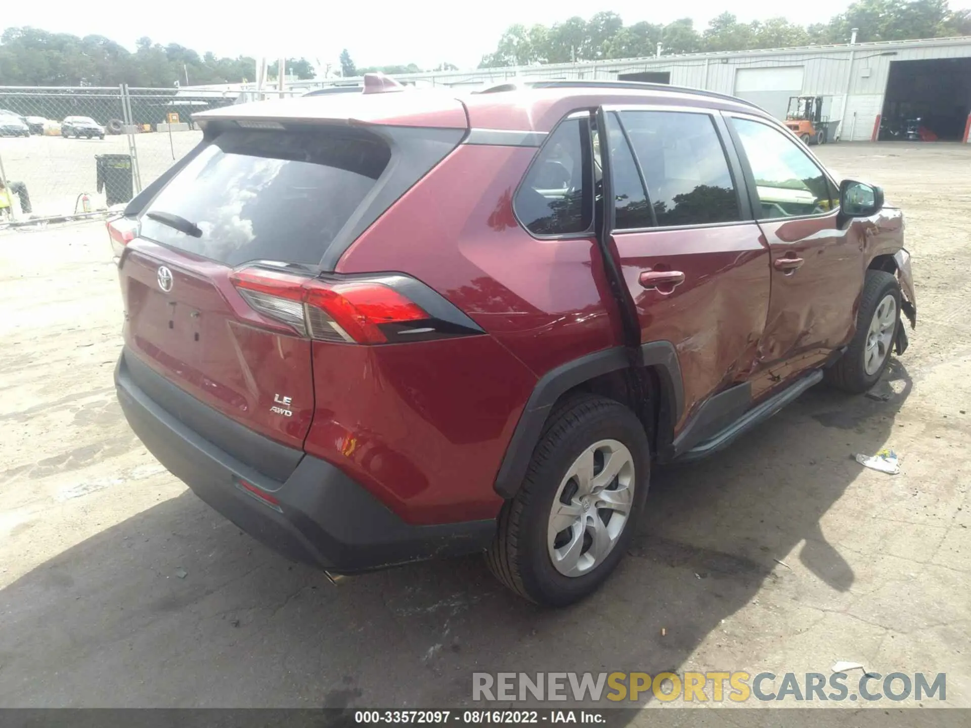 4 fotografías del automóvil dañado 2T3F1RFV3LW106361 TOYOTA RAV4 2020