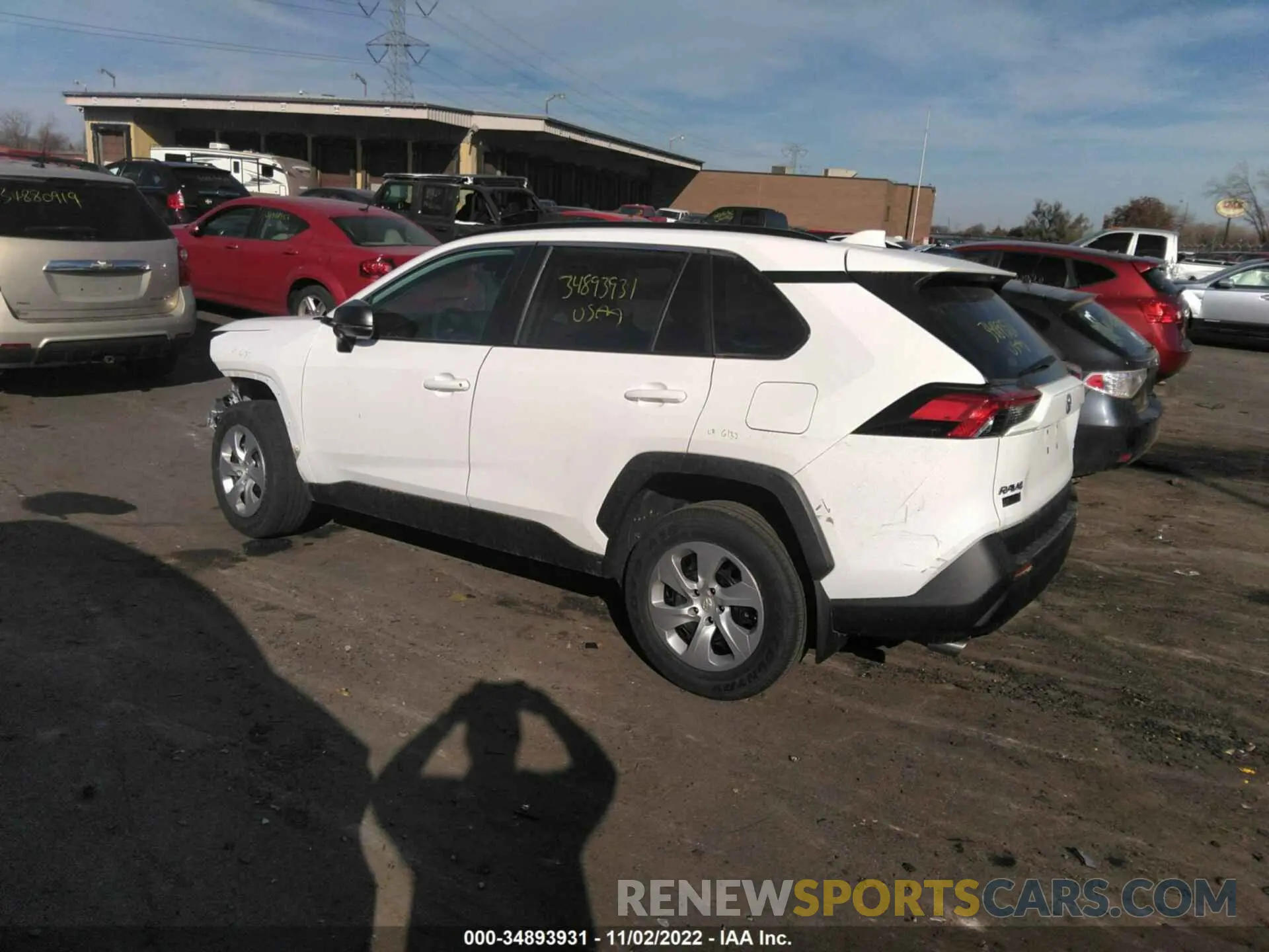3 fotografías del automóvil dañado 2T3F1RFV4LC112512 TOYOTA RAV4 2020