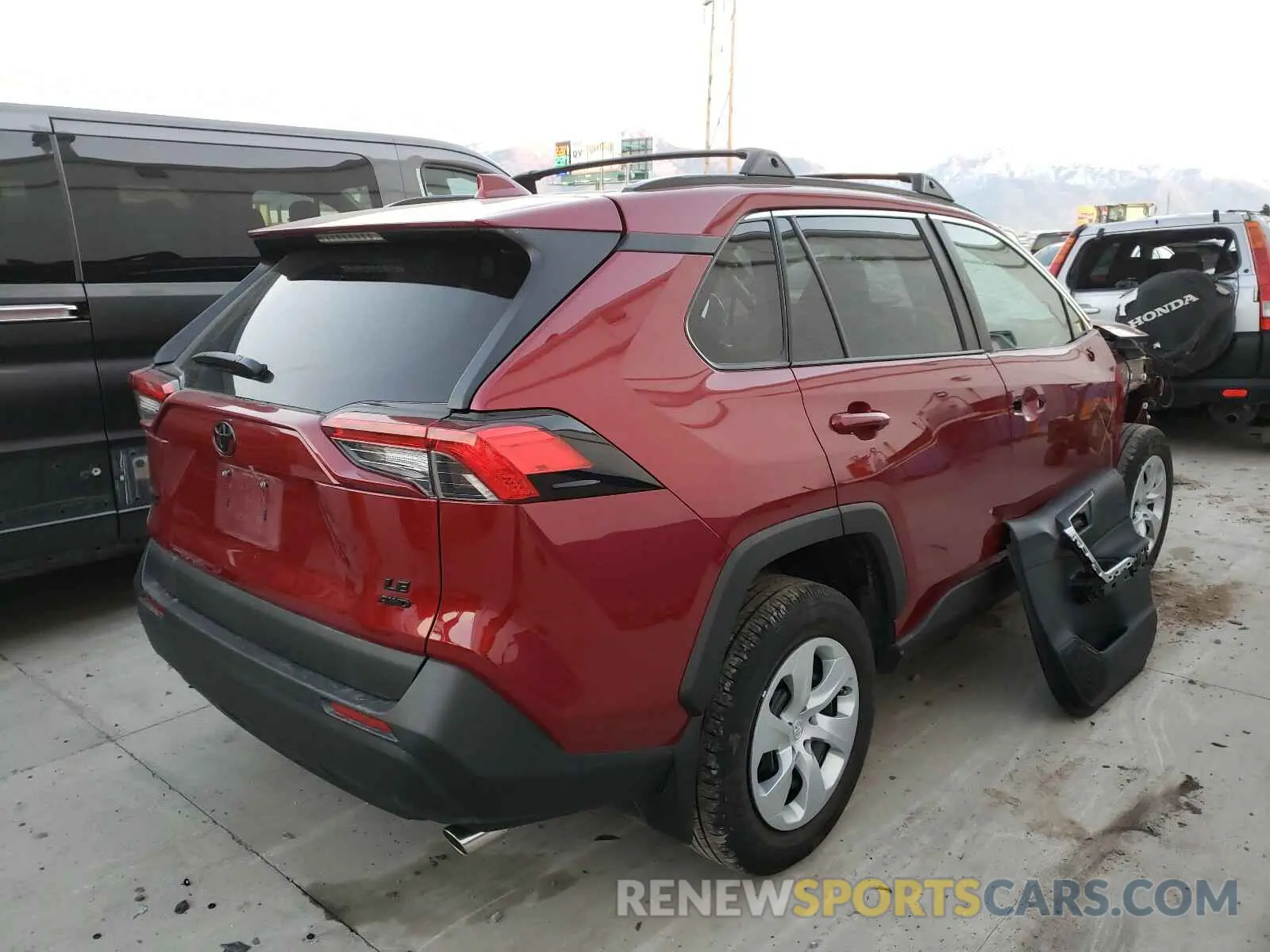 4 fotografías del automóvil dañado 2T3F1RFV4LC116026 TOYOTA RAV4 2020