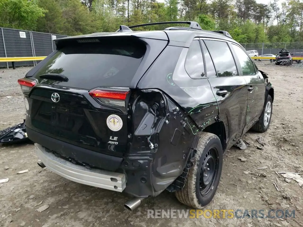 4 fotografías del automóvil dañado 2T3F1RFV6LC108994 TOYOTA RAV4 2020