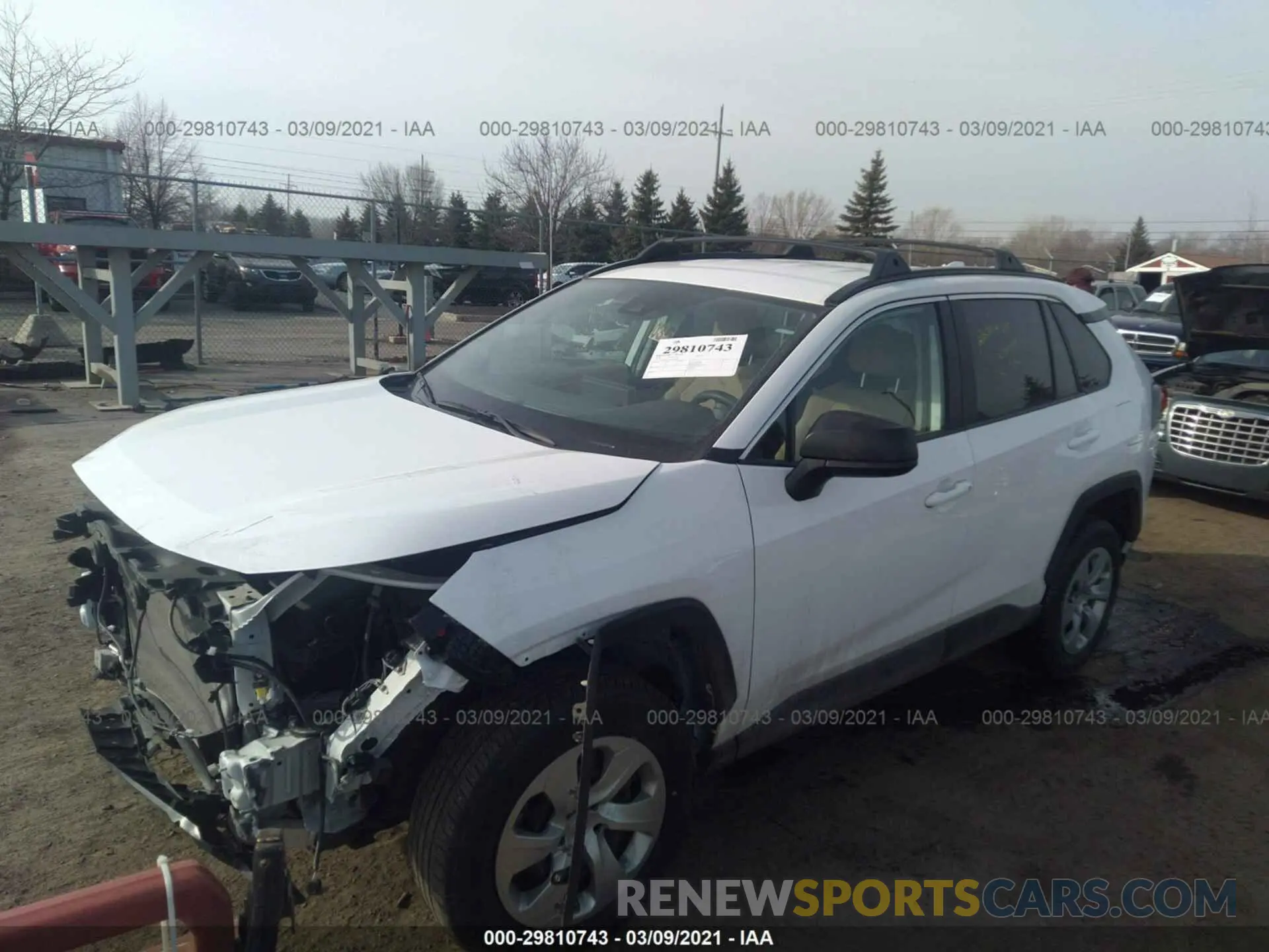 2 fotografías del automóvil dañado 2T3F1RFV7LC071499 TOYOTA RAV4 2020