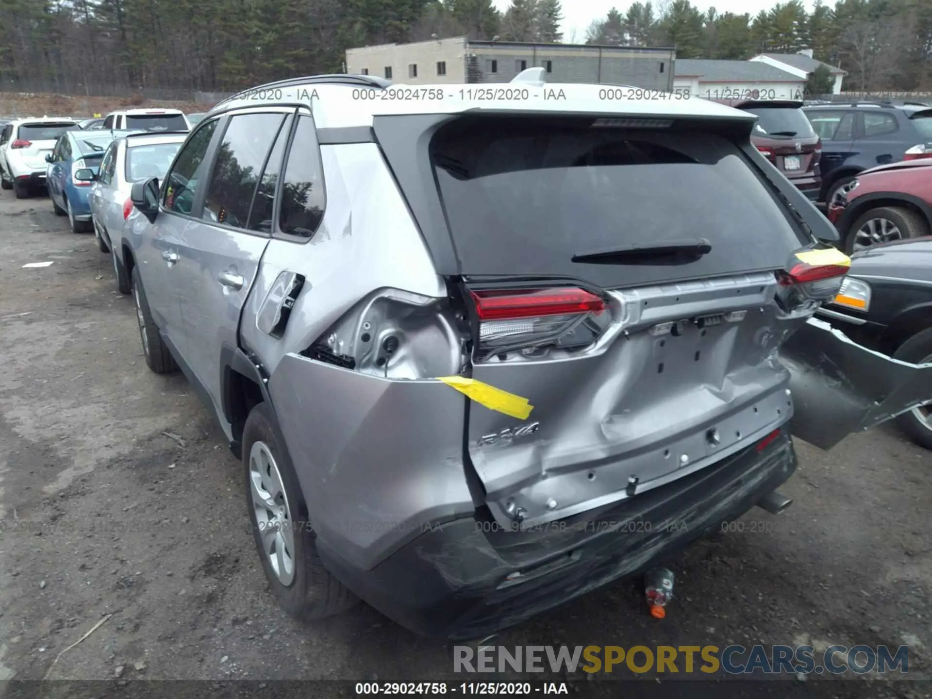 3 fotografías del automóvil dañado 2T3F1RFV8LC090613 TOYOTA RAV4 2020