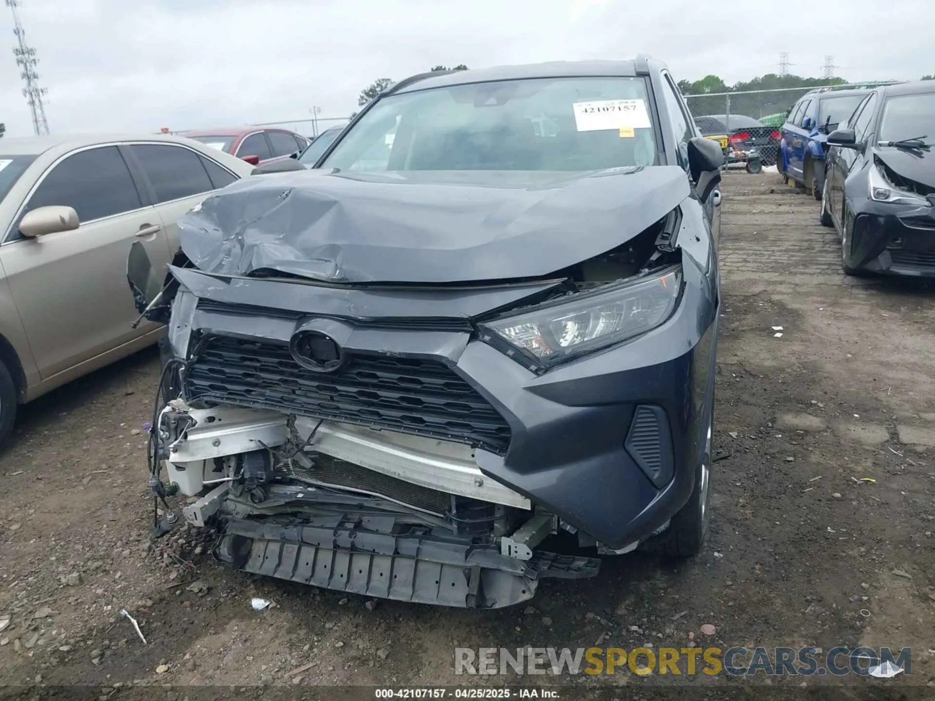 6 fotografías del automóvil dañado 2T3F1RFV9LC099479 TOYOTA RAV4 2020