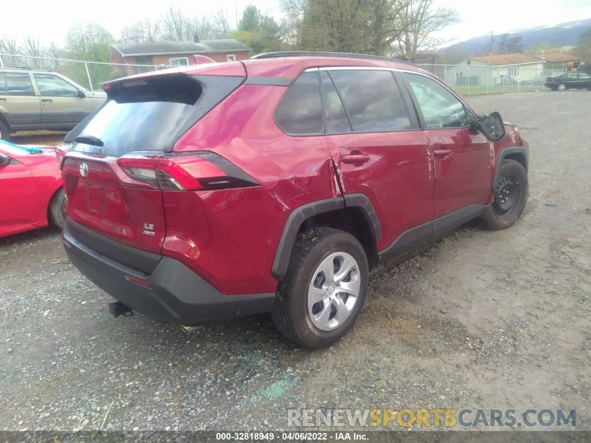 4 fotografías del automóvil dañado 2T3F1RFV9LC106642 TOYOTA RAV4 2020