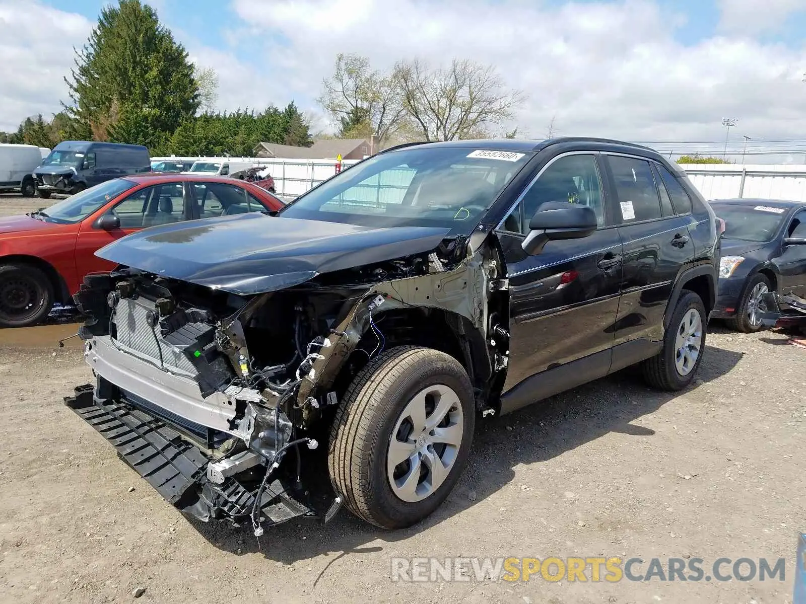 2 fotografías del automóvil dañado 2T3F1RFVXLW096413 TOYOTA RAV4 2020