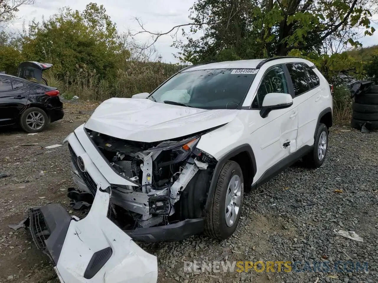 2 fotografías del automóvil dañado 2T3G1RFV3LW134195 TOYOTA RAV4 2020