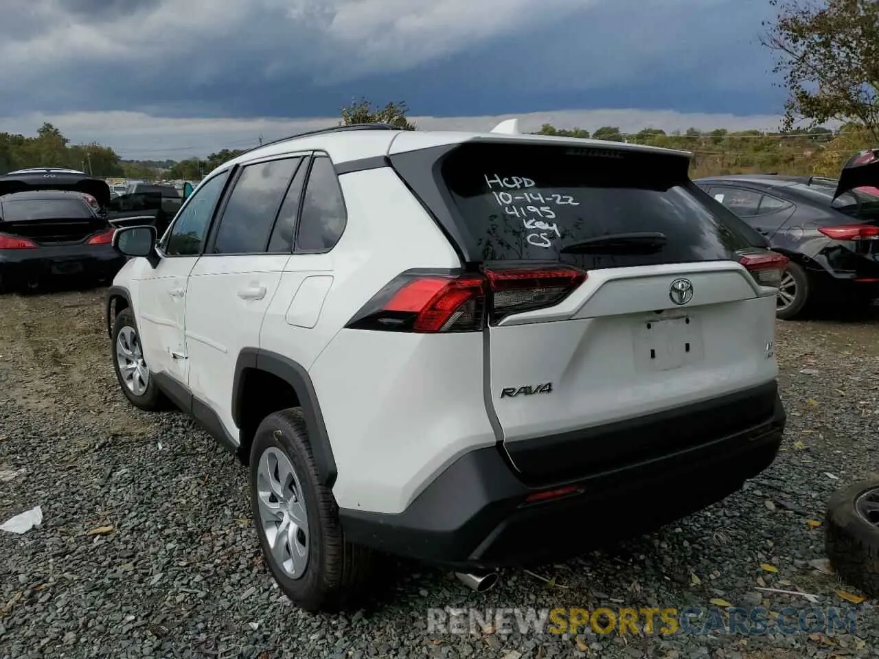 3 fotografías del automóvil dañado 2T3G1RFV3LW134195 TOYOTA RAV4 2020