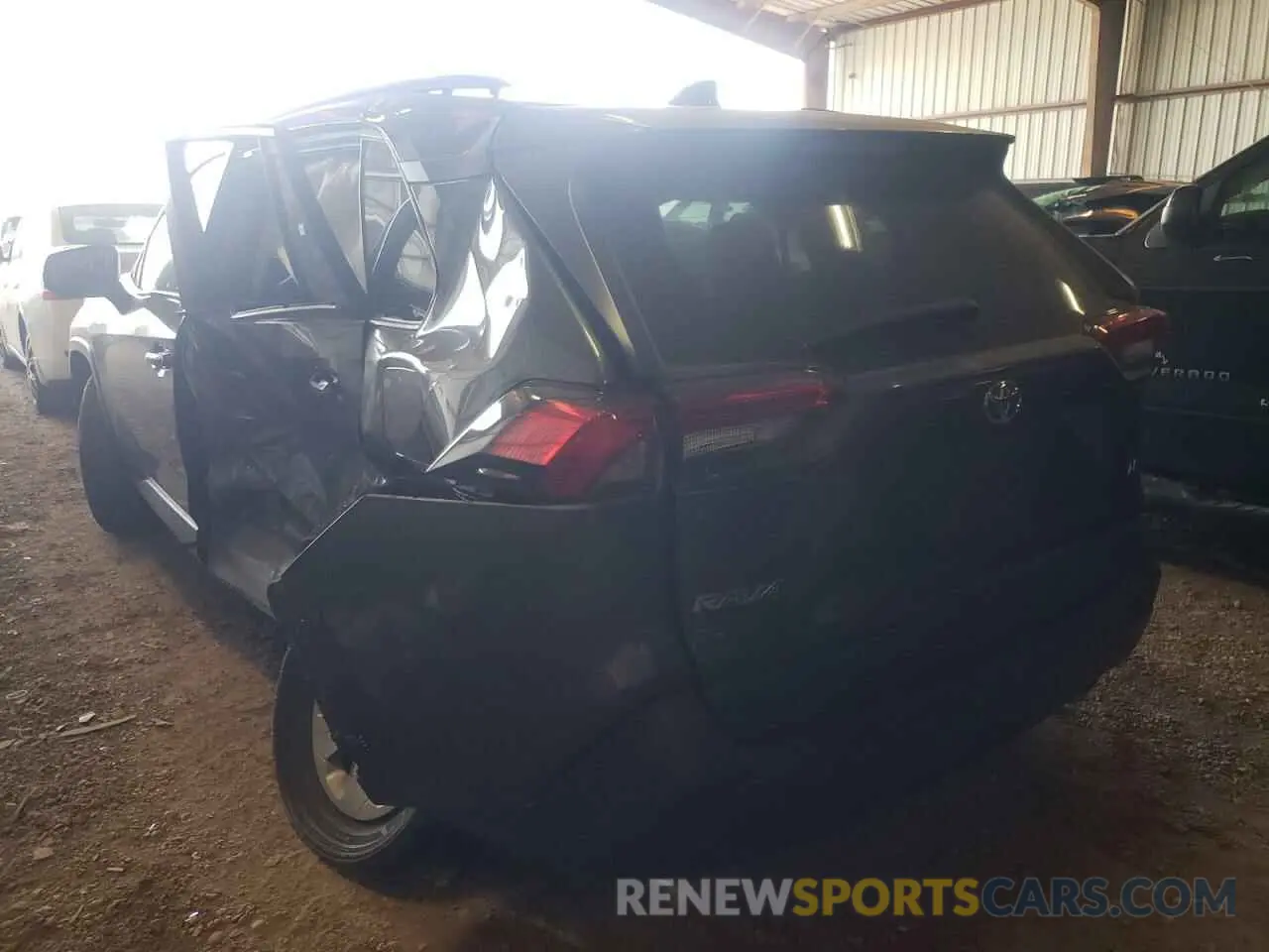 3 fotografías del automóvil dañado 2T3H1RFV0LC042905 TOYOTA RAV4 2020