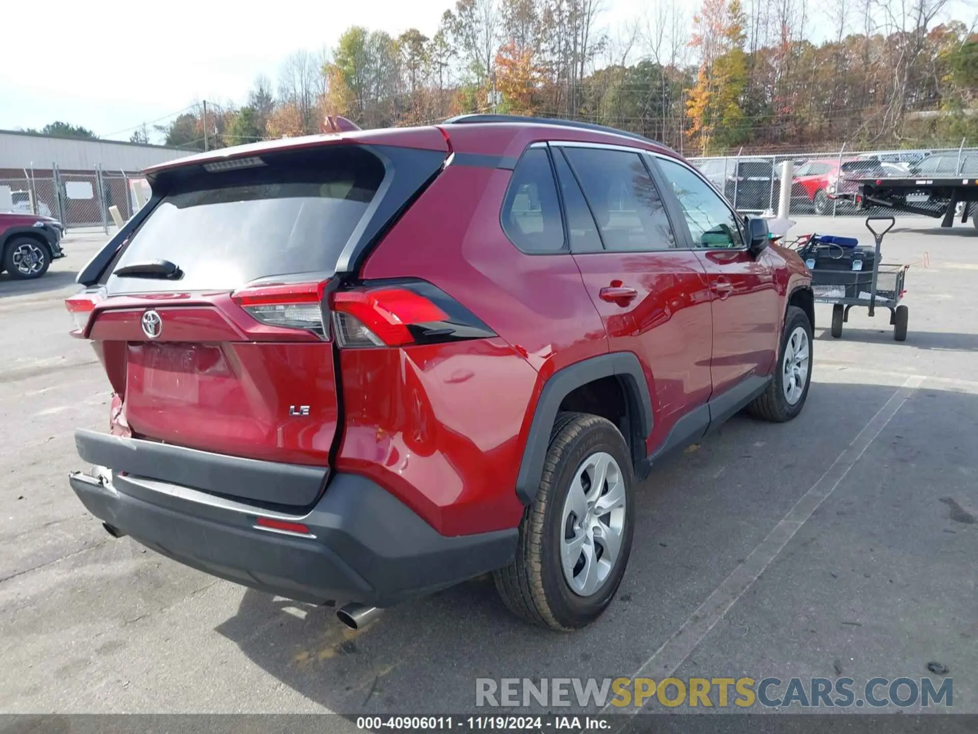 4 fotografías del automóvil dañado 2T3H1RFV0LC073331 TOYOTA RAV4 2020