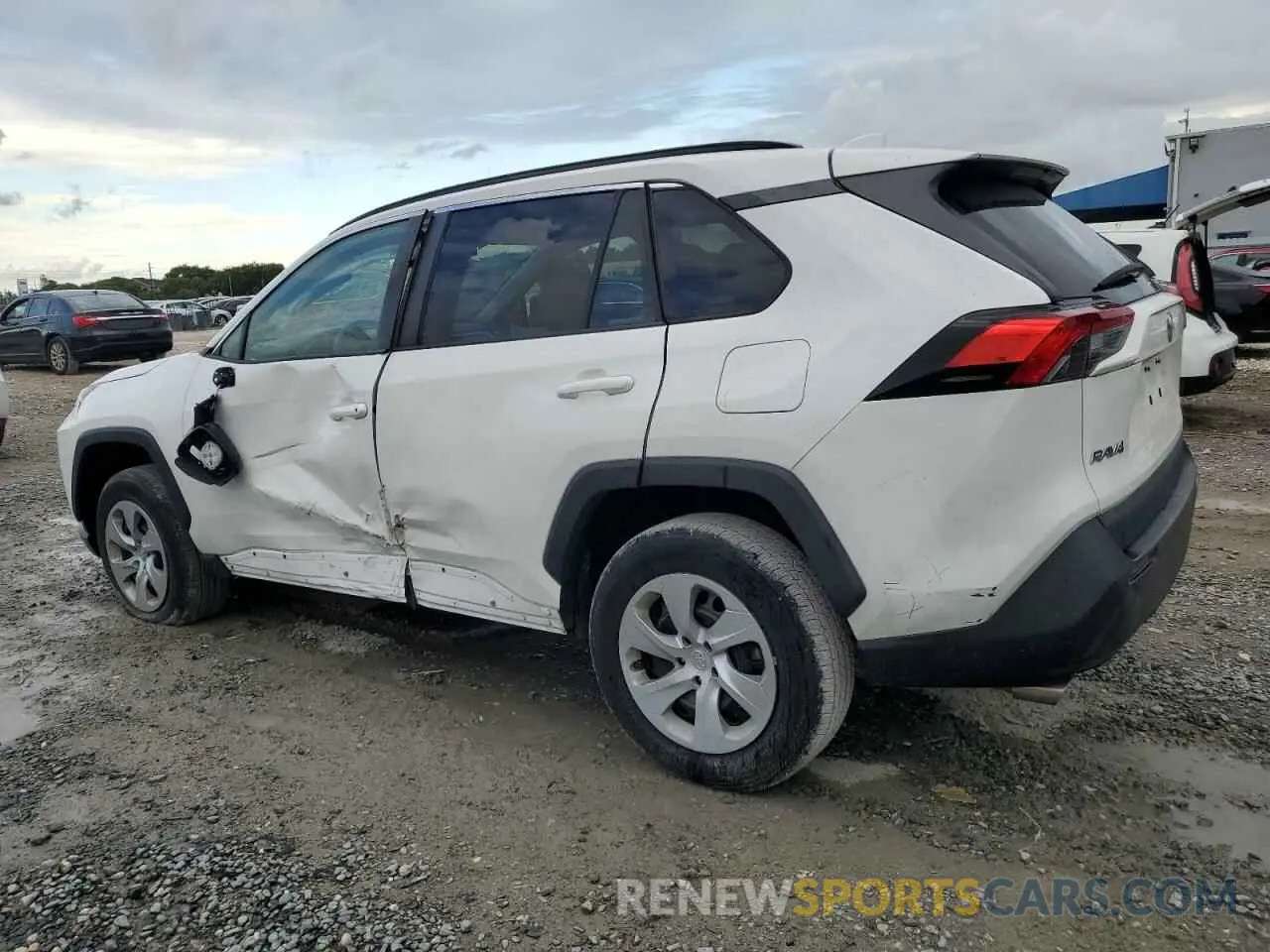 2 fotografías del automóvil dañado 2T3H1RFV0LW090869 TOYOTA RAV4 2020