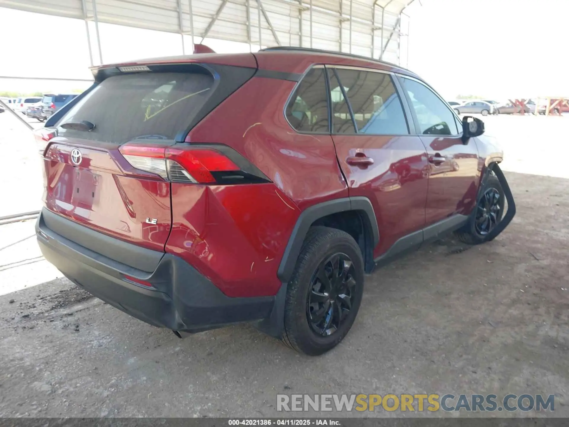 4 fotografías del automóvil dañado 2T3H1RFV0LW097773 TOYOTA RAV4 2020