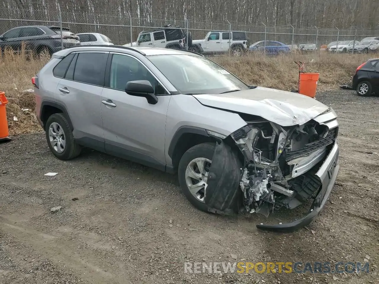 4 fotografías del automóvil dañado 2T3H1RFV0LW098082 TOYOTA RAV4 2020