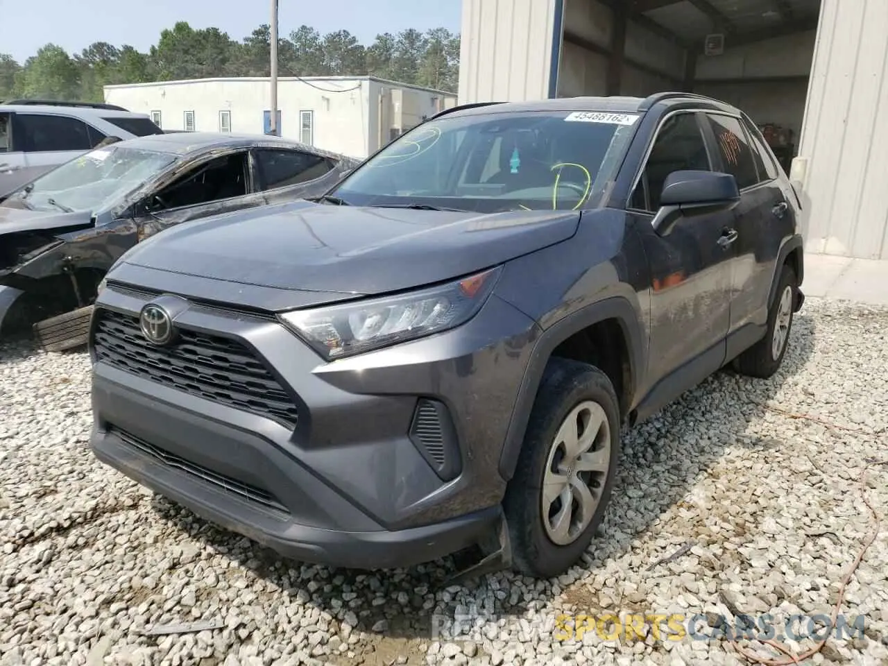 2 fotografías del automóvil dañado 2T3H1RFV1LC050284 TOYOTA RAV4 2020