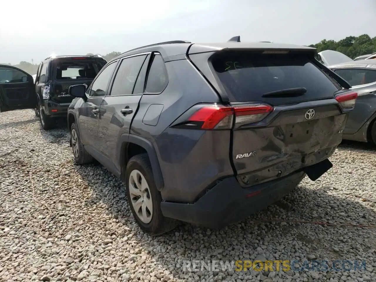 3 fotografías del automóvil dañado 2T3H1RFV1LC050284 TOYOTA RAV4 2020