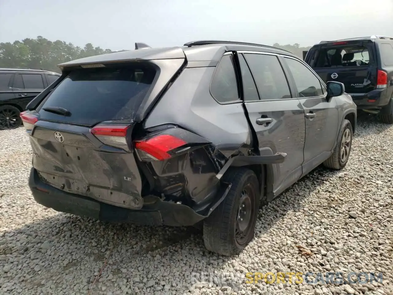 4 fotografías del automóvil dañado 2T3H1RFV1LC050284 TOYOTA RAV4 2020