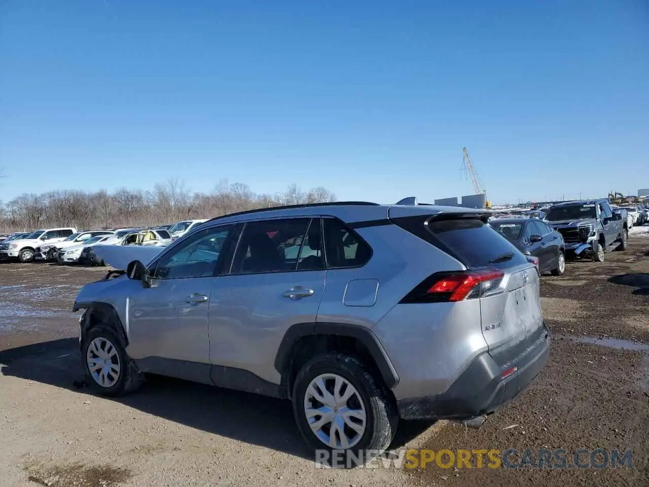 2 fotografías del automóvil dañado 2T3H1RFV1LC053542 TOYOTA RAV4 2020