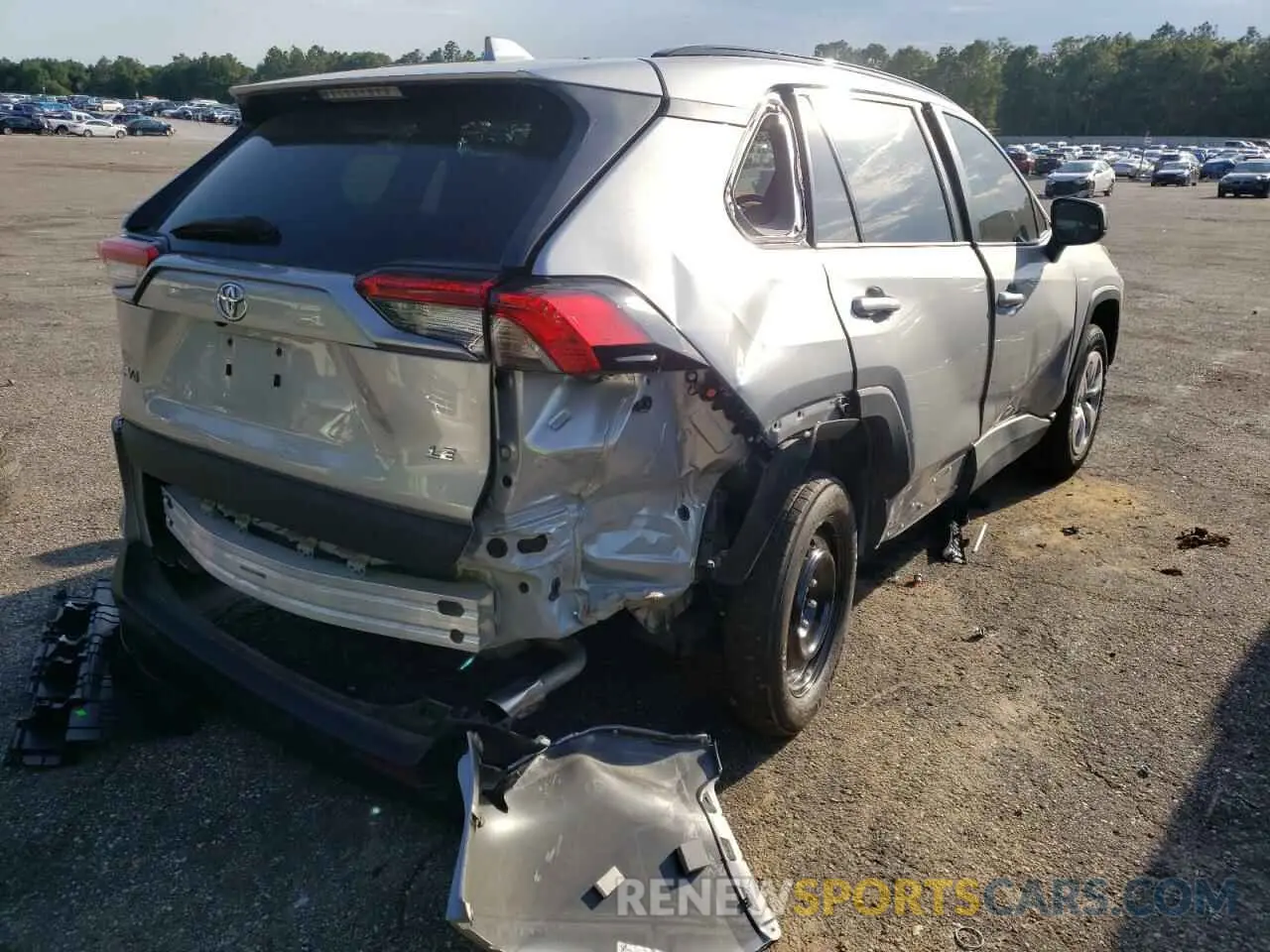 4 fotografías del automóvil dañado 2T3H1RFV1LC065254 TOYOTA RAV4 2020