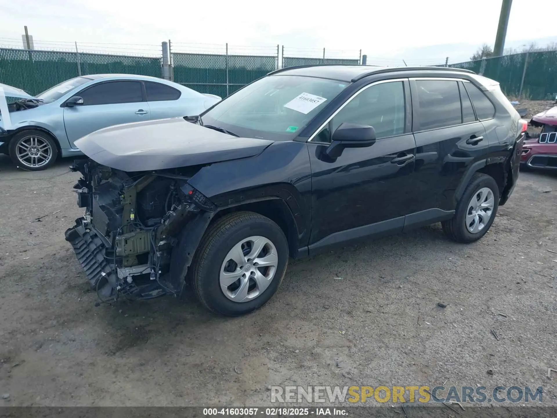 2 fotografías del automóvil dañado 2T3H1RFV1LW058707 TOYOTA RAV4 2020