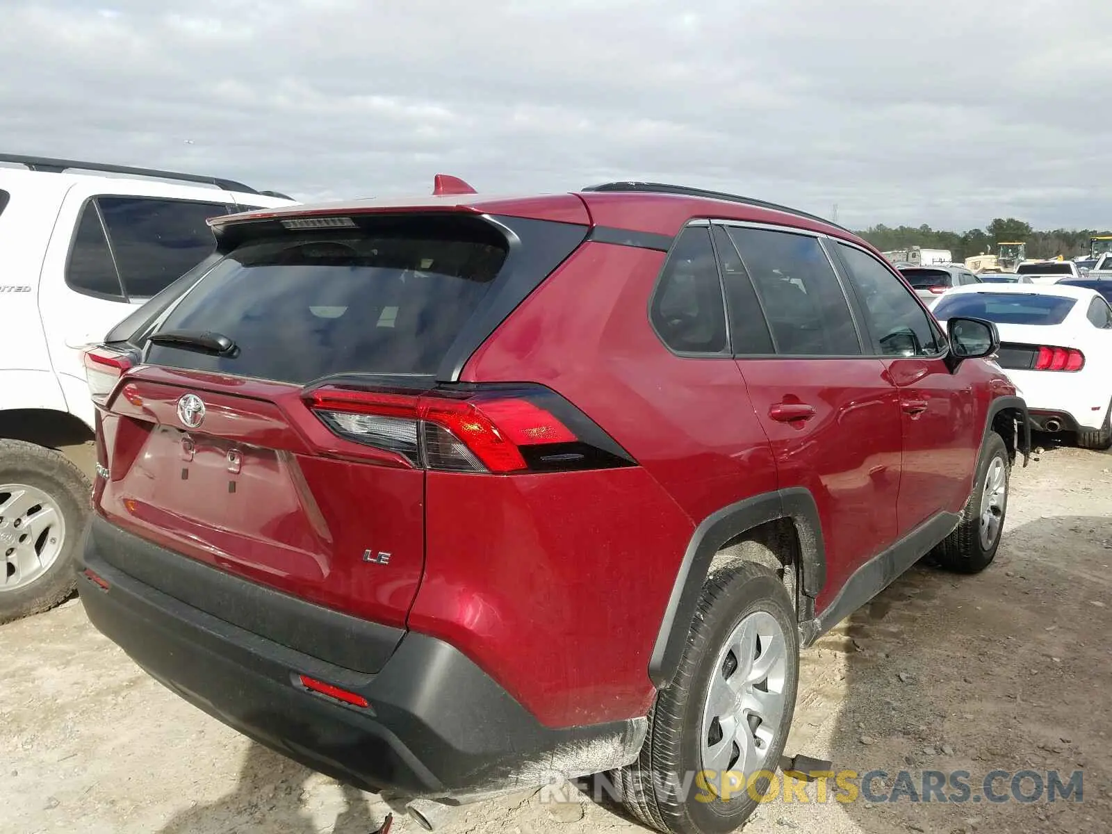 4 fotografías del automóvil dañado 2T3H1RFV1LW093229 TOYOTA RAV4 2020