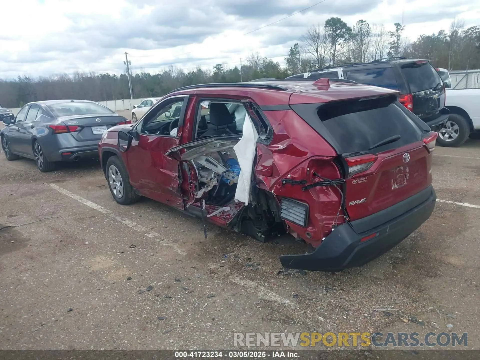 3 fotografías del automóvil dañado 2T3H1RFV1LW100499 TOYOTA RAV4 2020