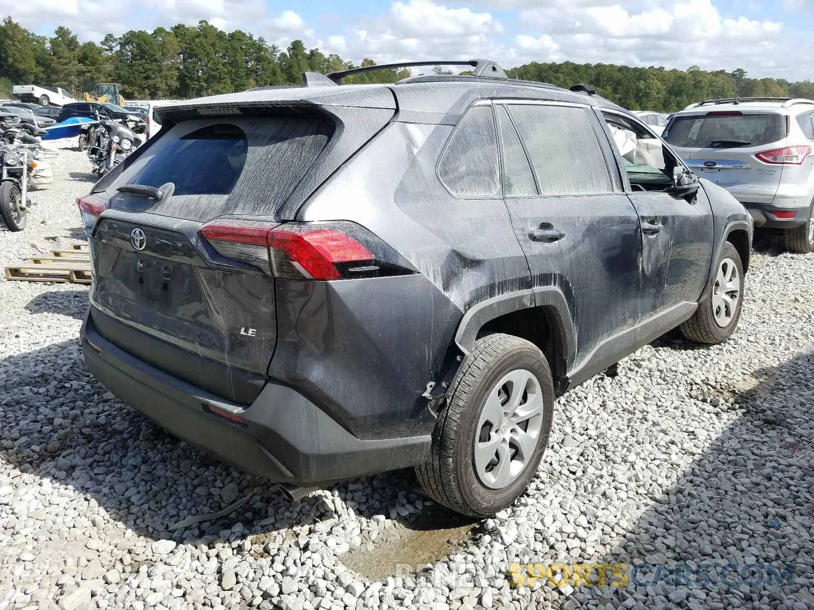 4 fotografías del automóvil dañado 2T3H1RFV2LC042744 TOYOTA RAV4 2020
