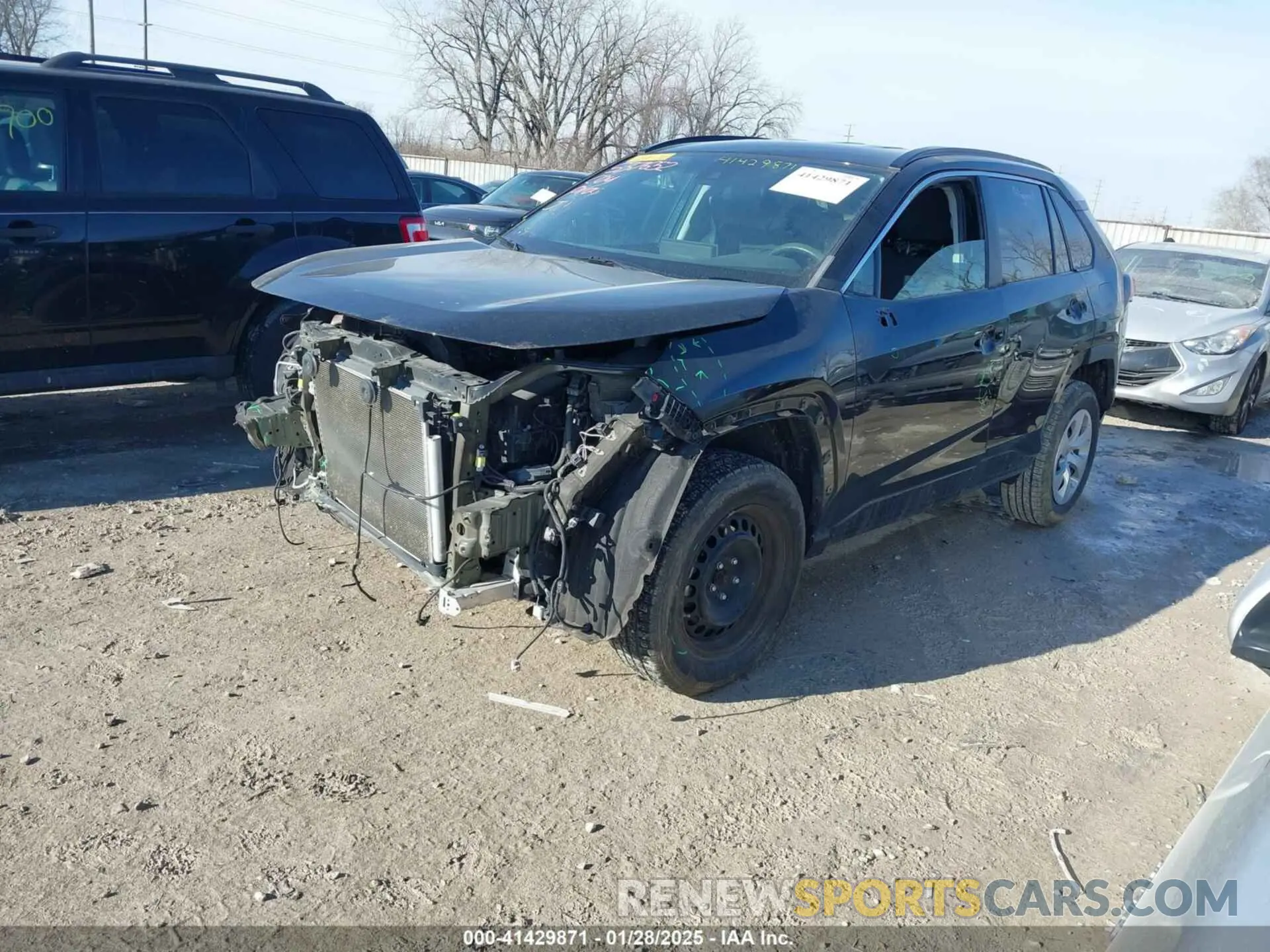 2 fotografías del automóvil dañado 2T3H1RFV2LW058134 TOYOTA RAV4 2020