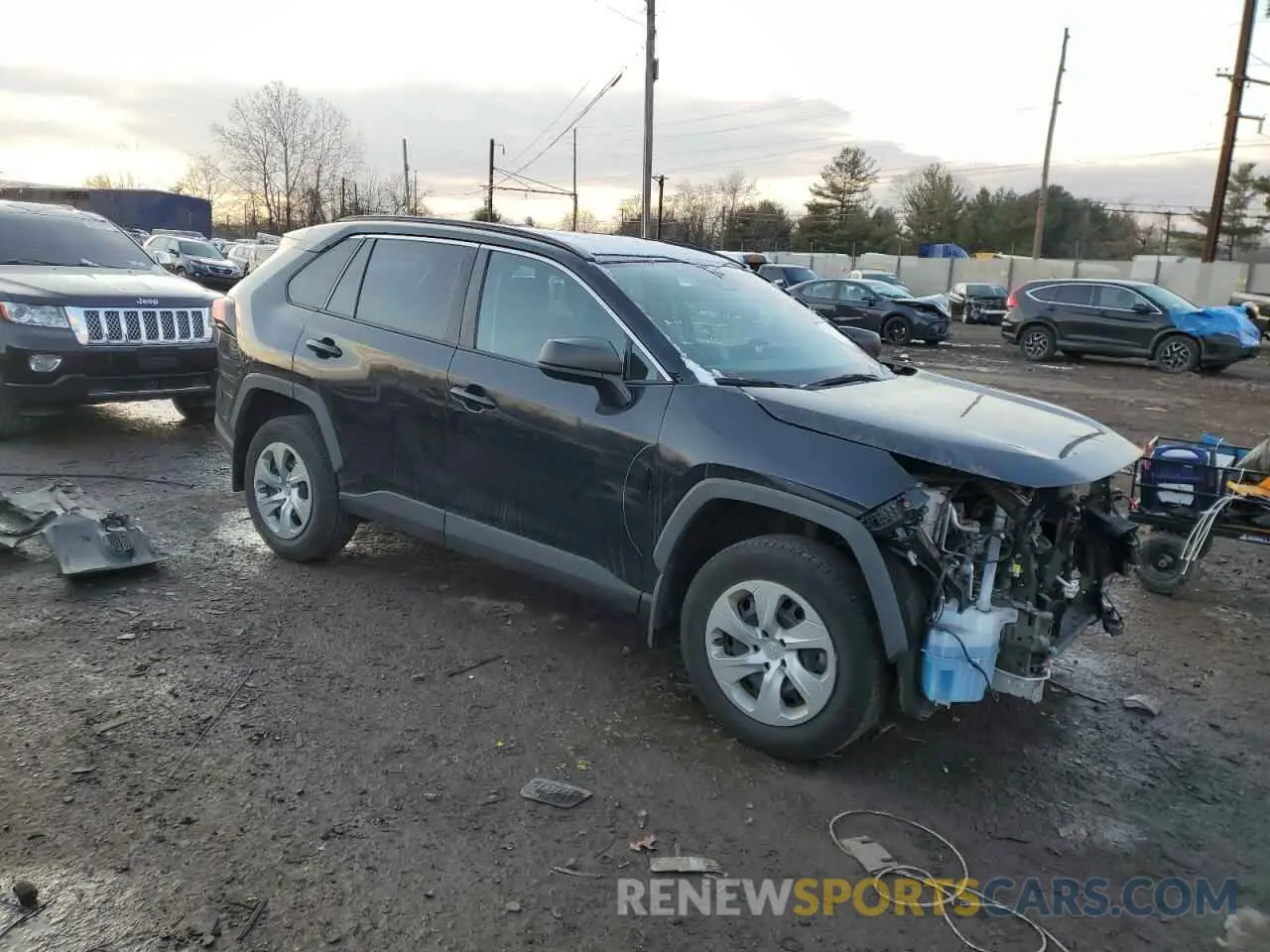 4 fotografías del automóvil dañado 2T3H1RFV2LW069649 TOYOTA RAV4 2020