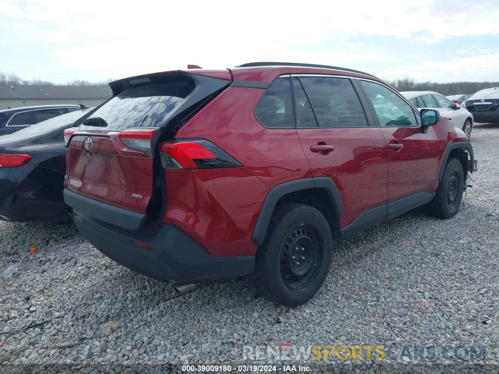 4 fotografías del automóvil dañado 2T3H1RFV3LC045670 TOYOTA RAV4 2020