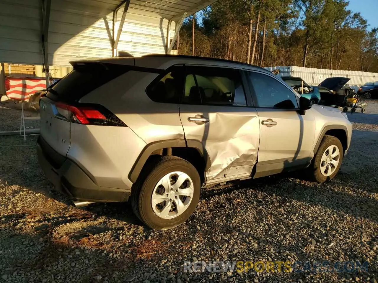 3 fotografías del automóvil dañado 2T3H1RFV4LC045094 TOYOTA RAV4 2020