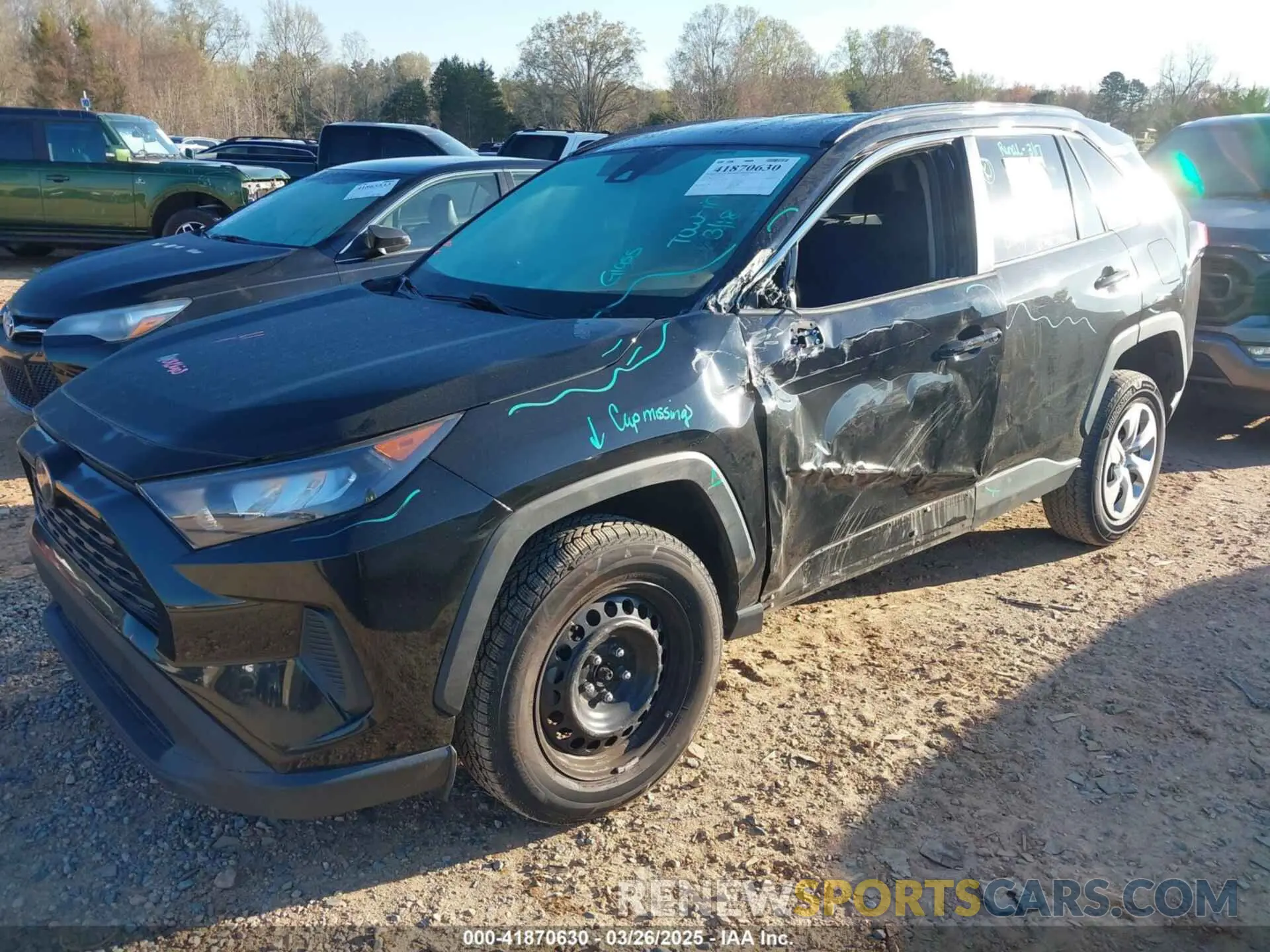 2 fotografías del automóvil dañado 2T3H1RFV4LC067872 TOYOTA RAV4 2020