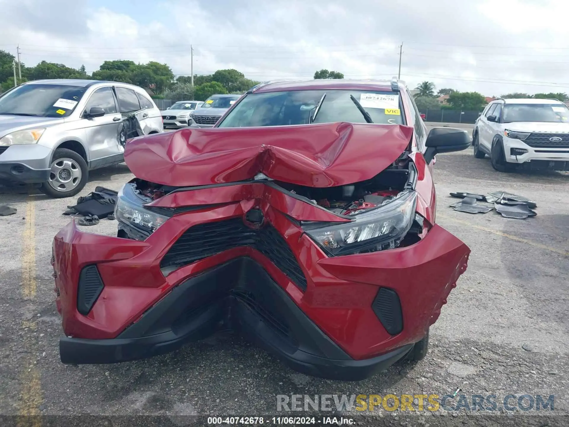 12 fotografías del automóvil dañado 2T3H1RFV5LC040132 TOYOTA RAV4 2020