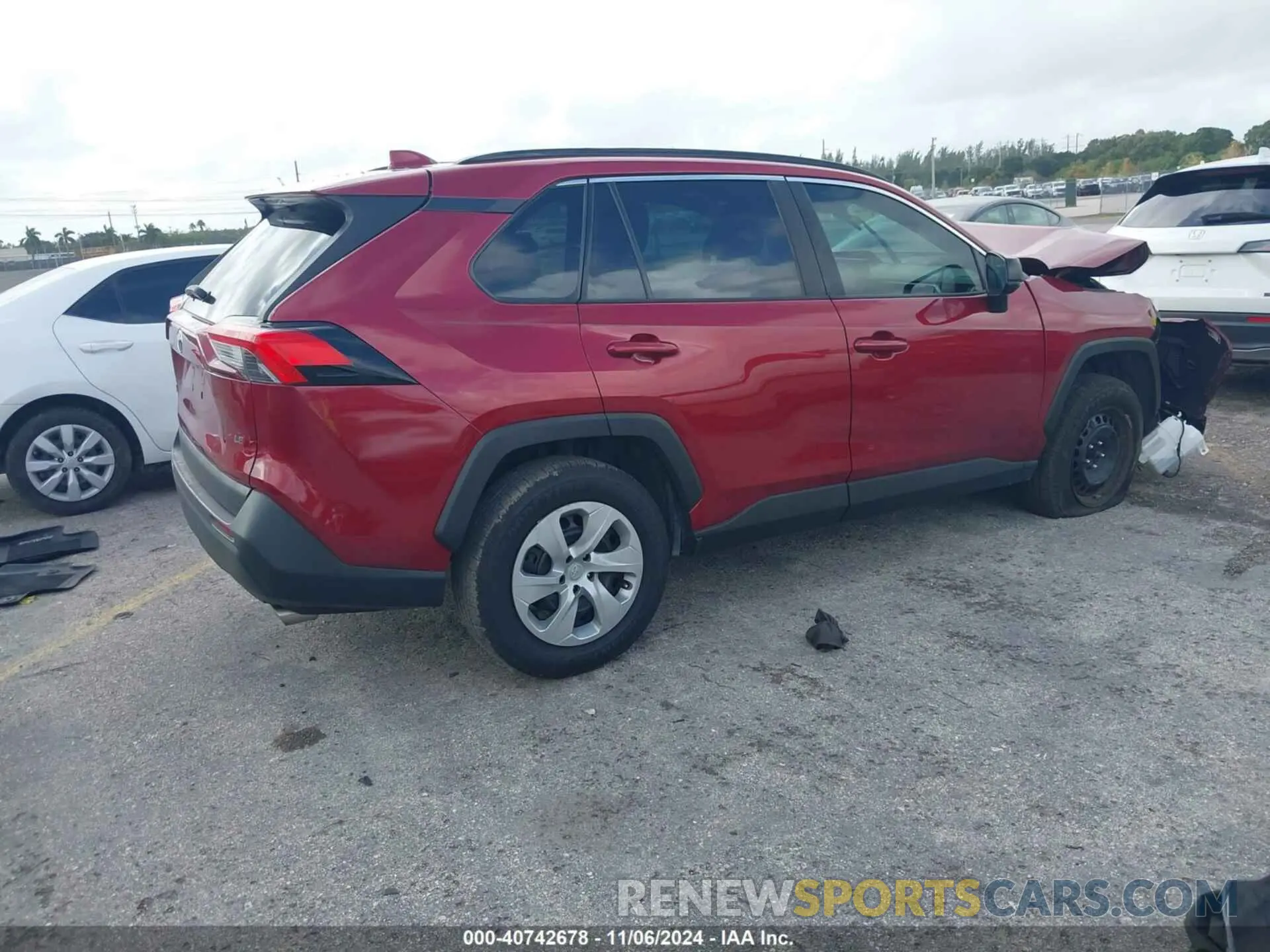 4 fotografías del automóvil dañado 2T3H1RFV5LC040132 TOYOTA RAV4 2020
